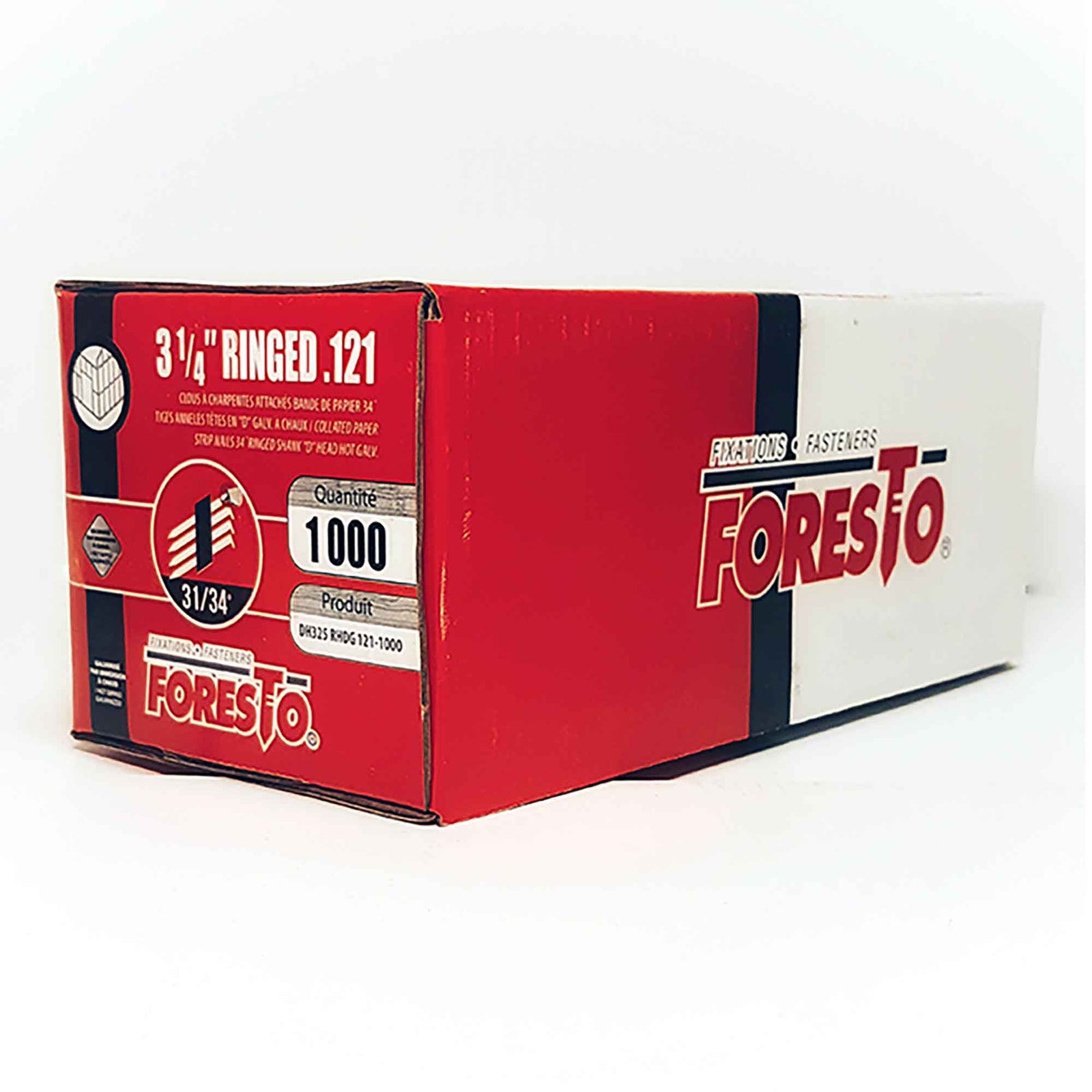 Clous à charpente annelée en acier galvanisé à chaud, 3-1/4’’