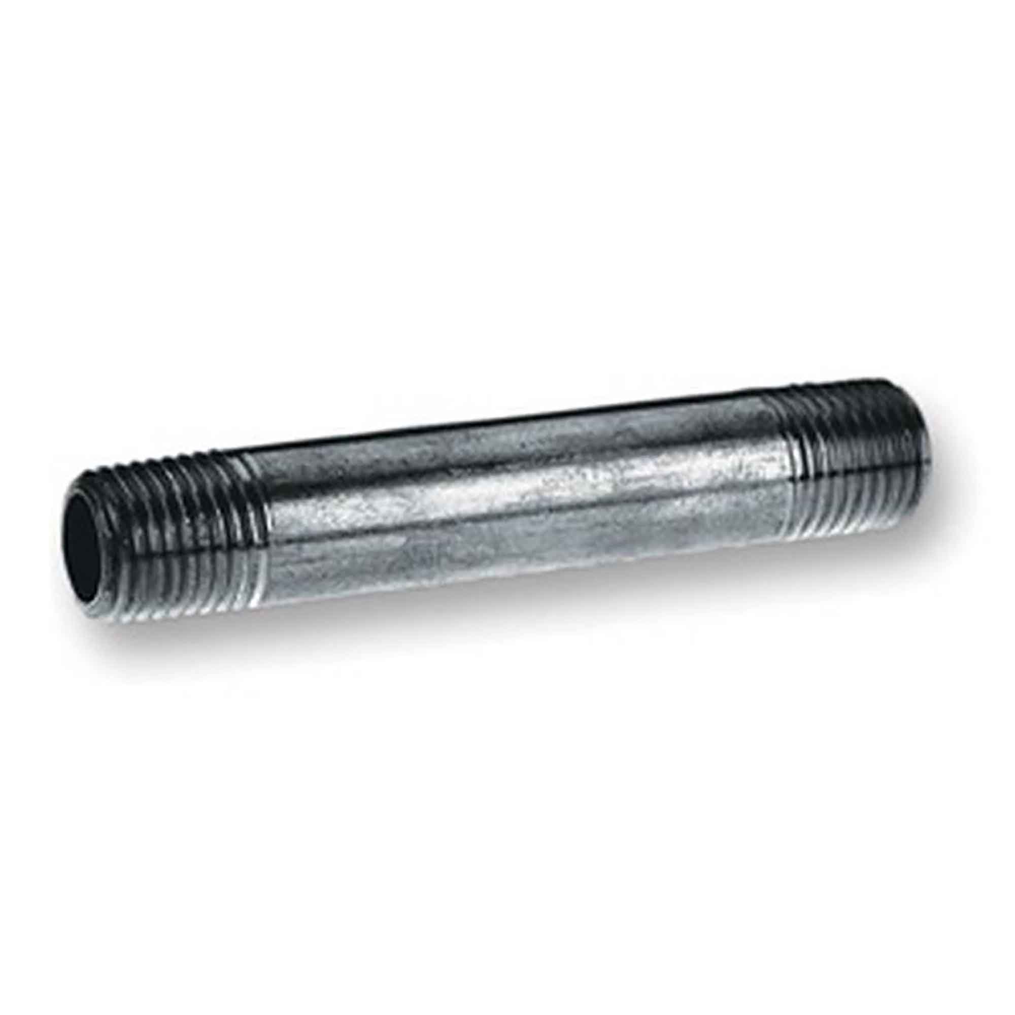 Mamelon en acier galvanisé, 1-1/4" x 4"