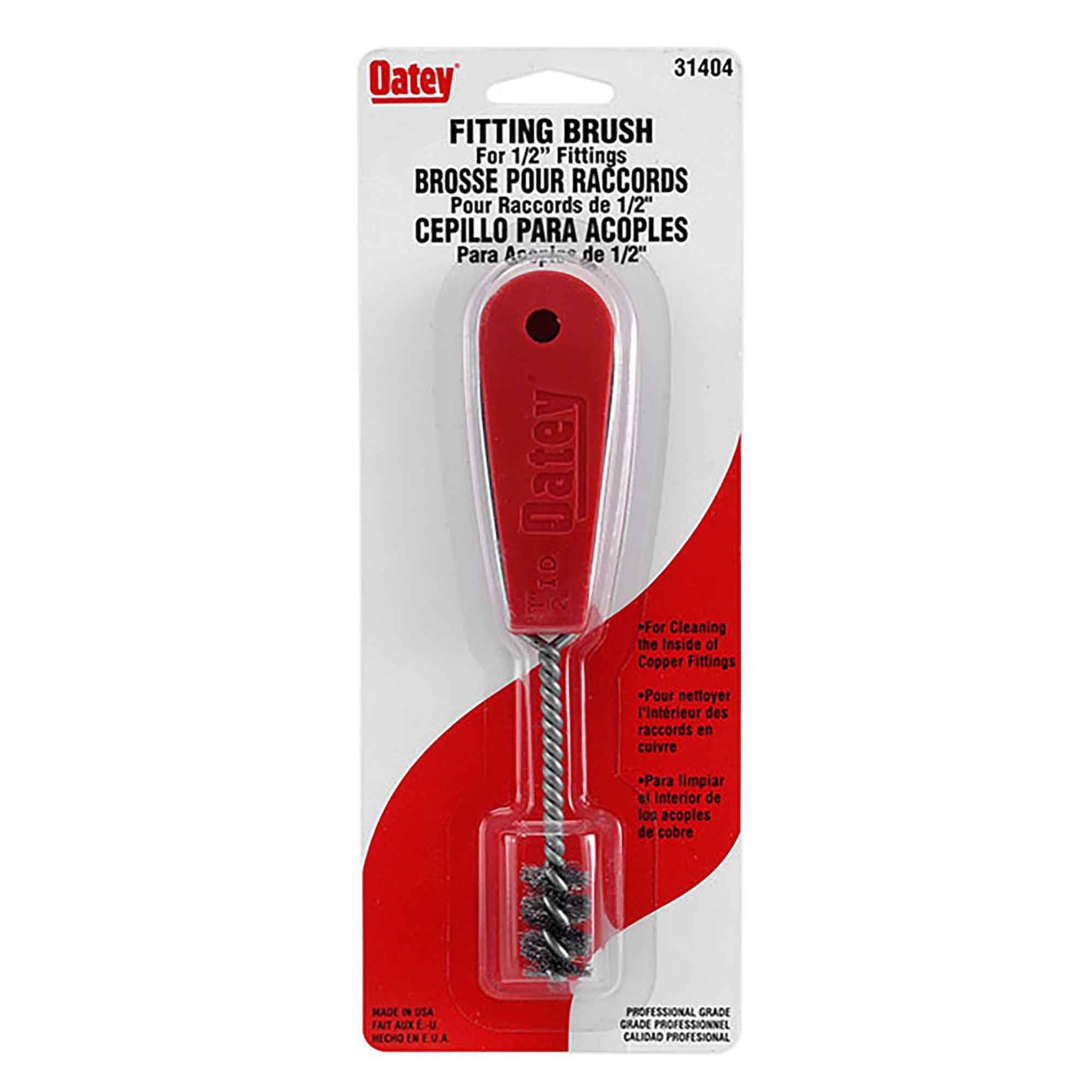 Brosse pour nettoyer les raccords de 1/2"