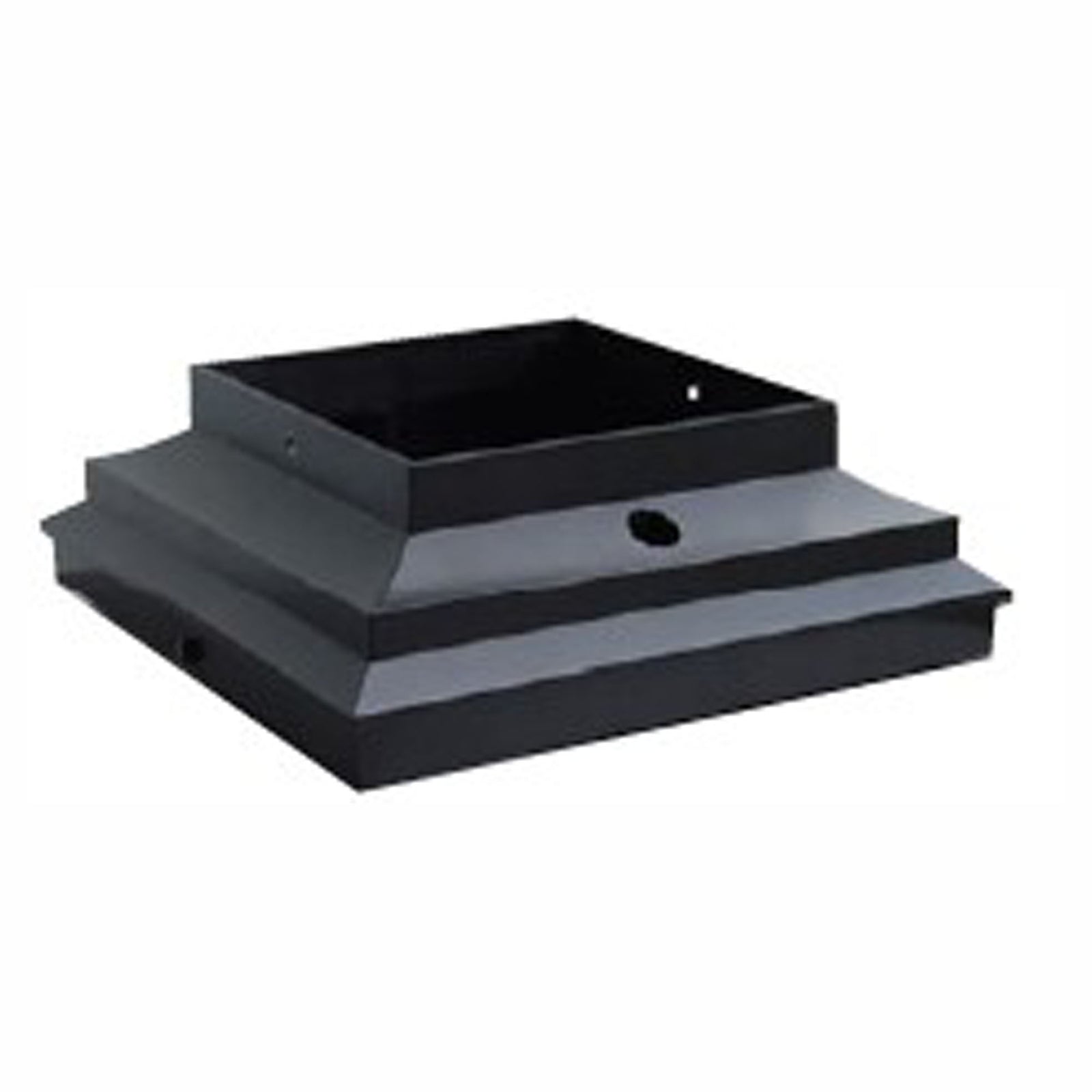 Capuchon et collier adaptateur pour poteau 4'' x 4'', noir