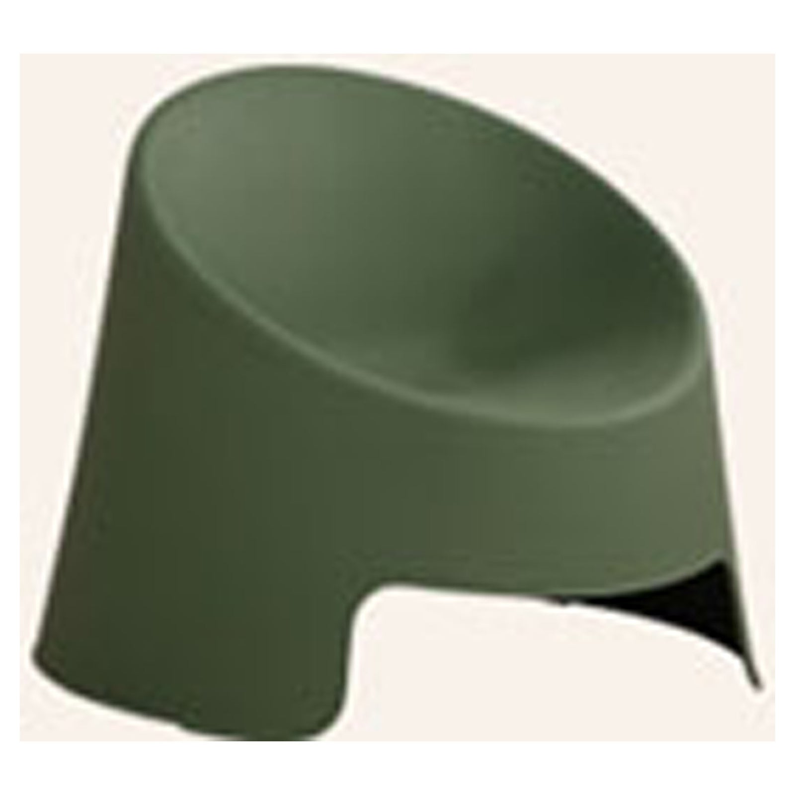 Chaise Bubble en plastique, empilable, sauge