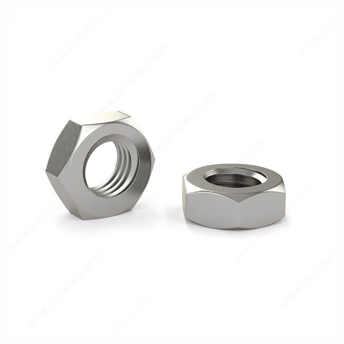 AA - Écrou hexagonal en acier inoxydable, #8-32 (emballage de 6)