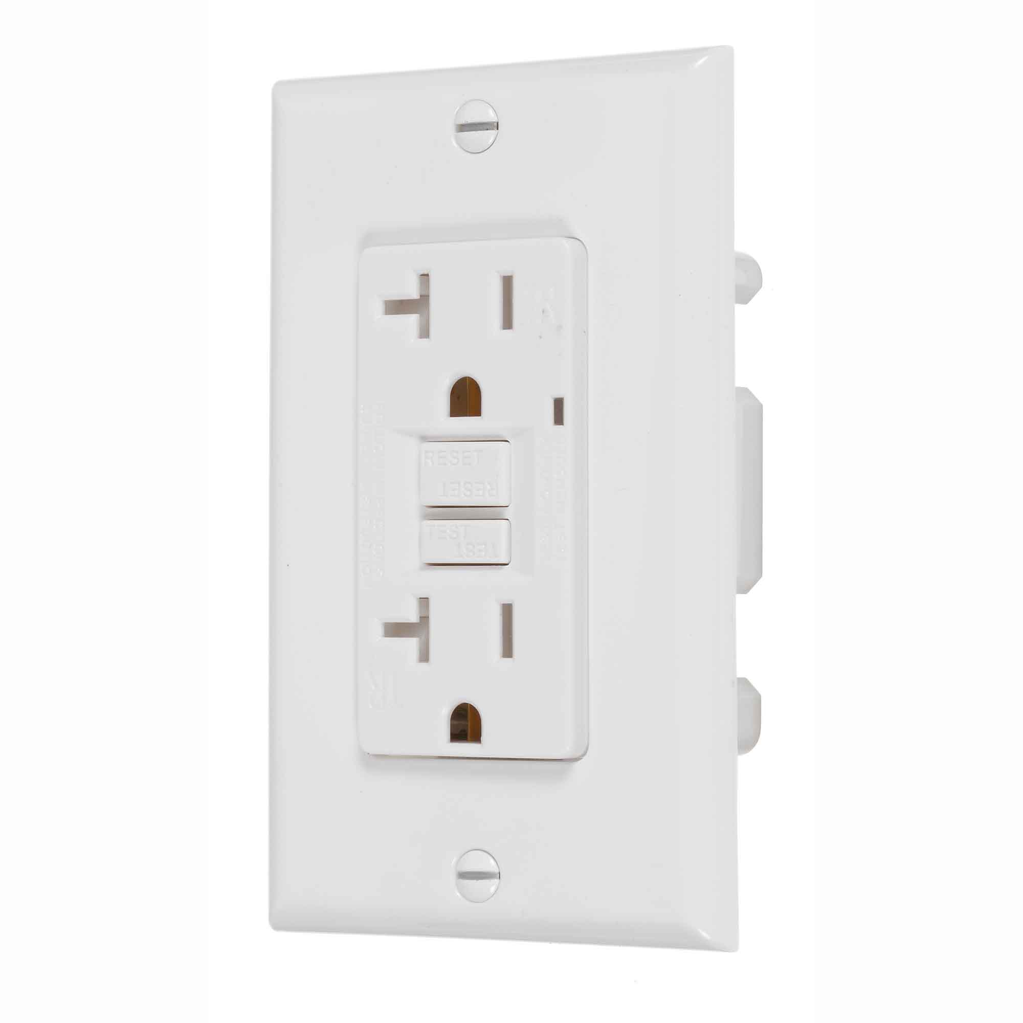 Prise Decora DDFT de 20 A / 125 V, blanc