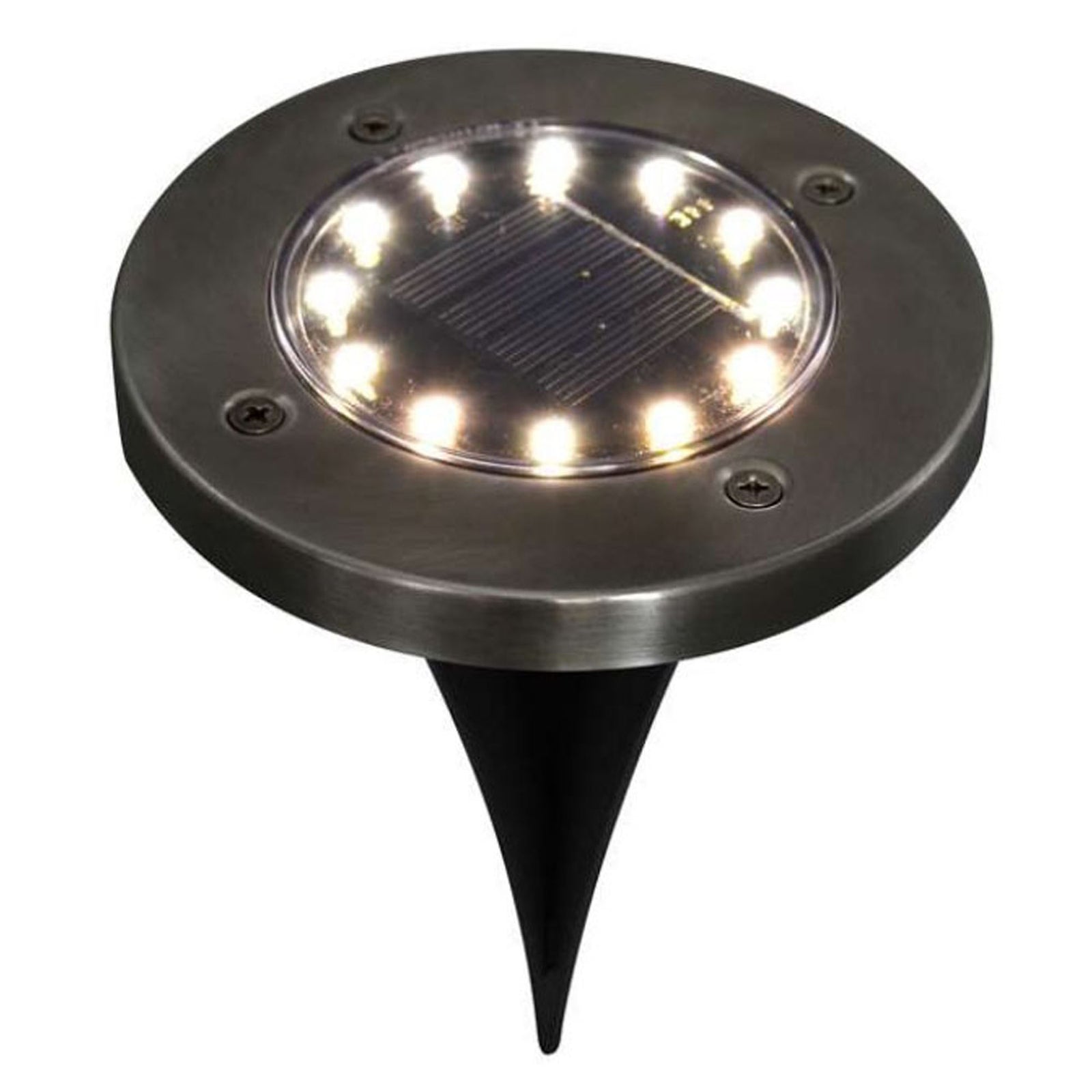 Lampe de sol, solaire DEL (emballage de 4)