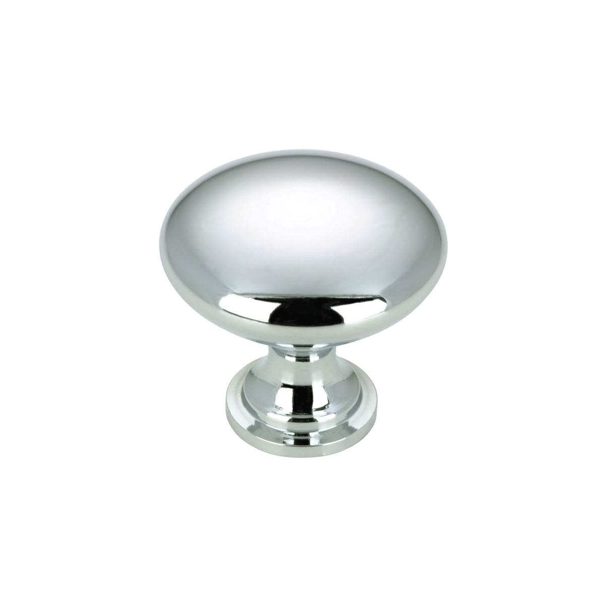 Bouton contemporain en métal chromé, # 9041
