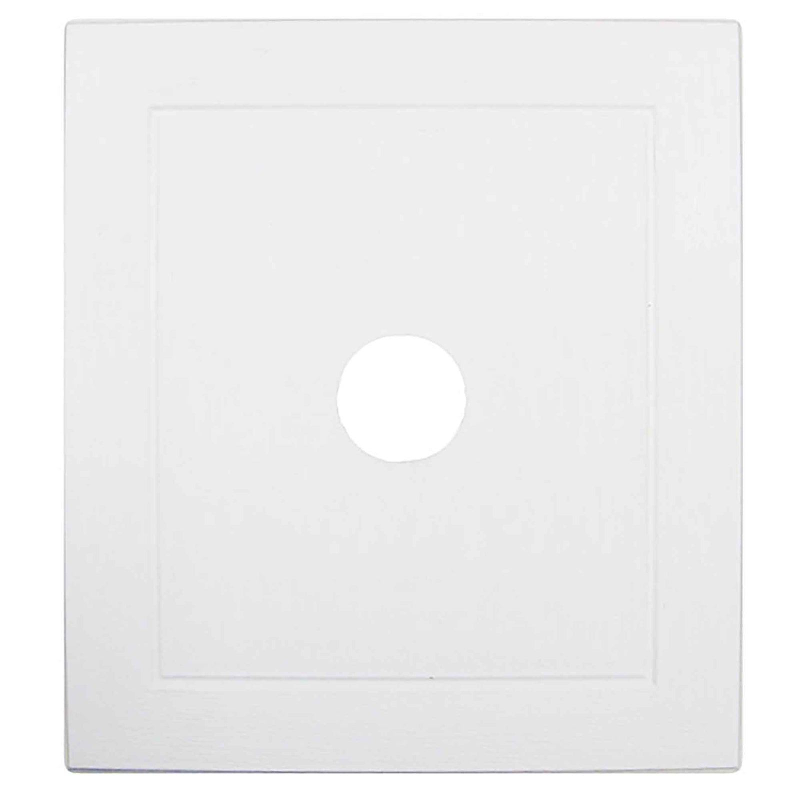 Plaque de montage universelle, 7-1/8'' x 7-1/8'', blanc