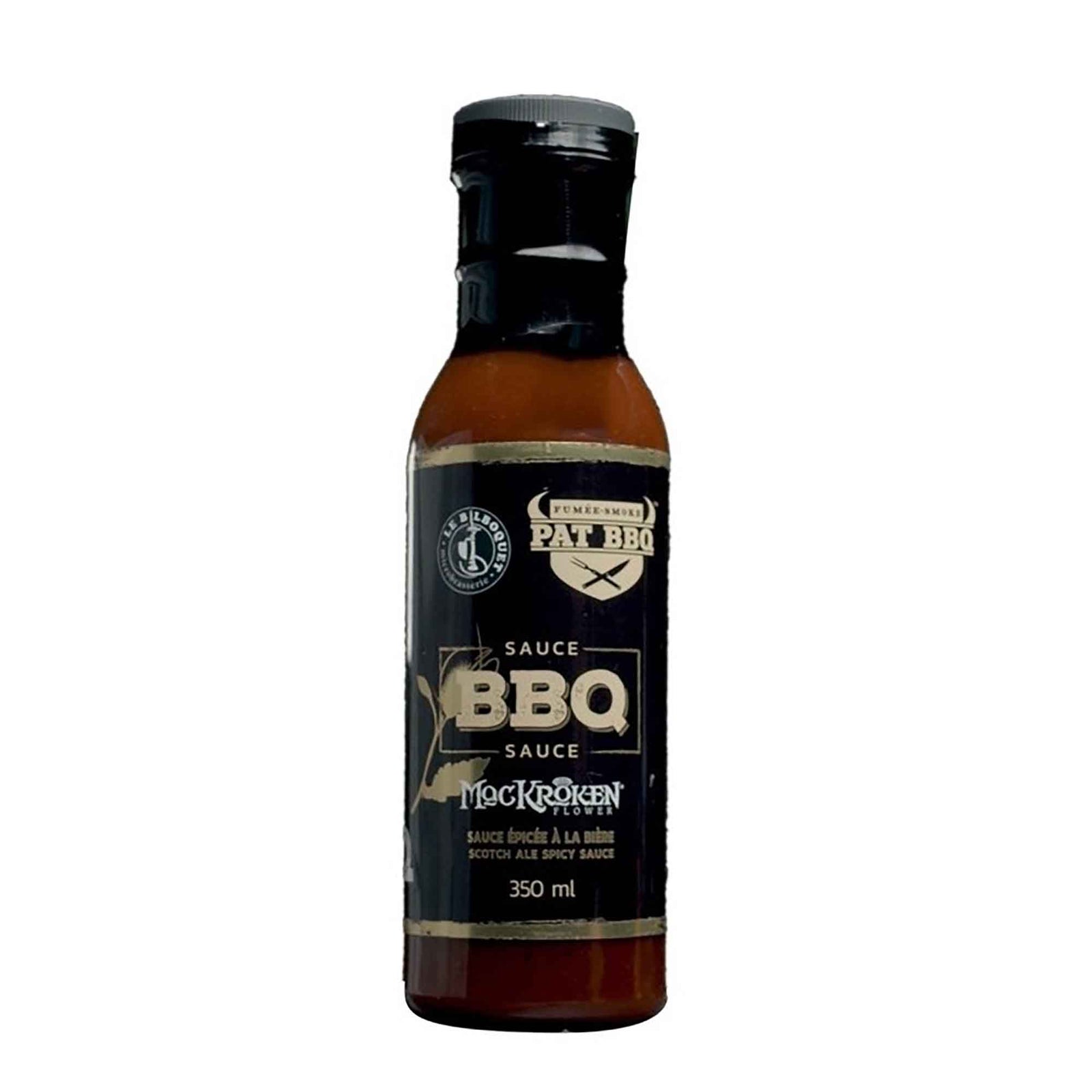 Sauce Pat BBQ Mackoken a la bière, 350 ml