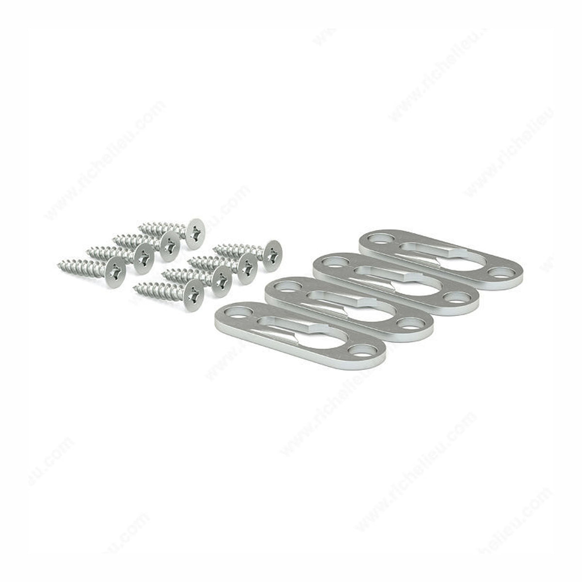 Plaque de fixation, zinc, 1-5/8''