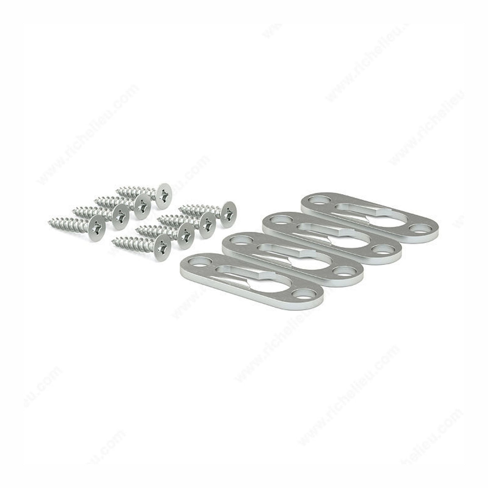 Plaque de fixation, zinc, 1-5/8''