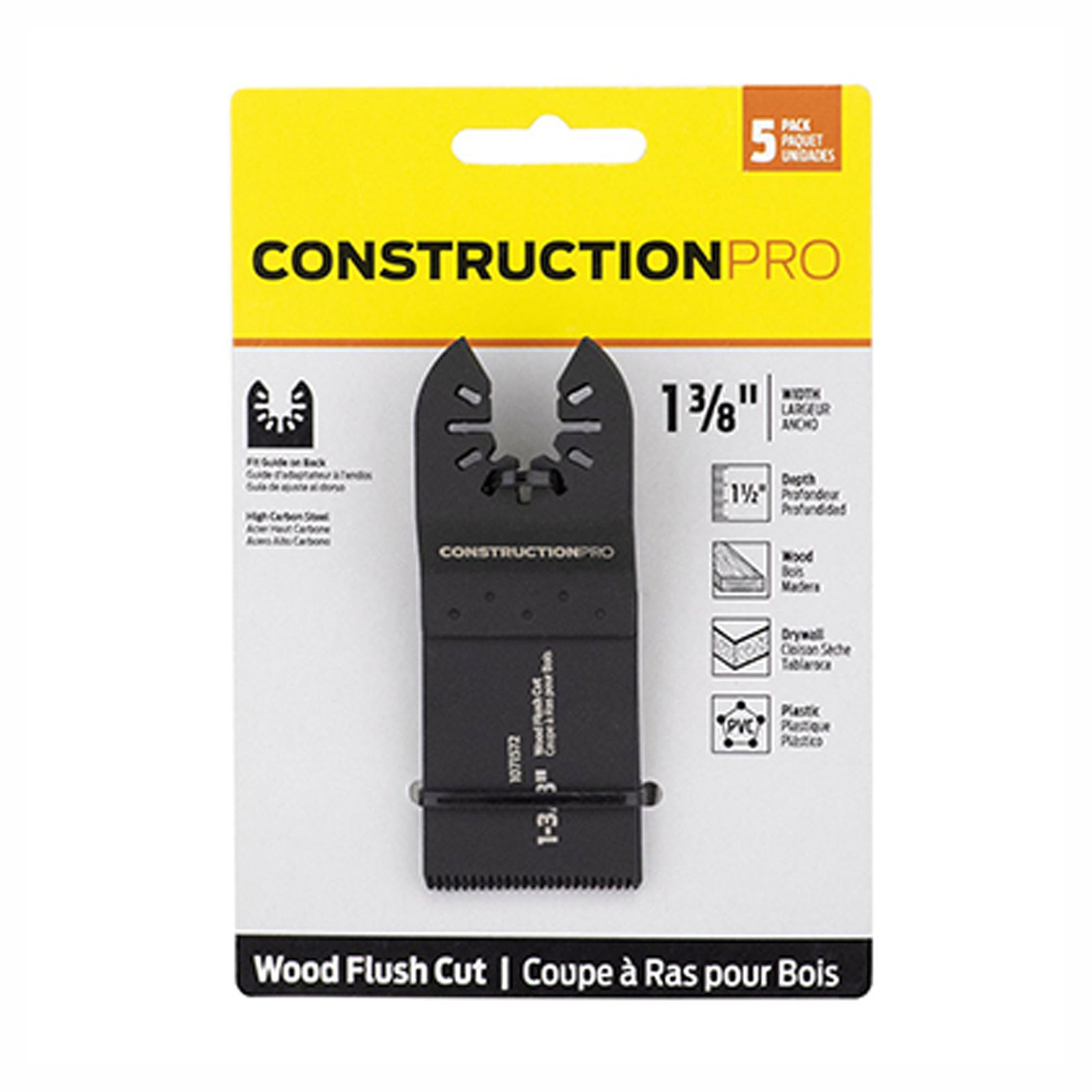 Lame de scie oscillante, construction pro, 1-3/8''