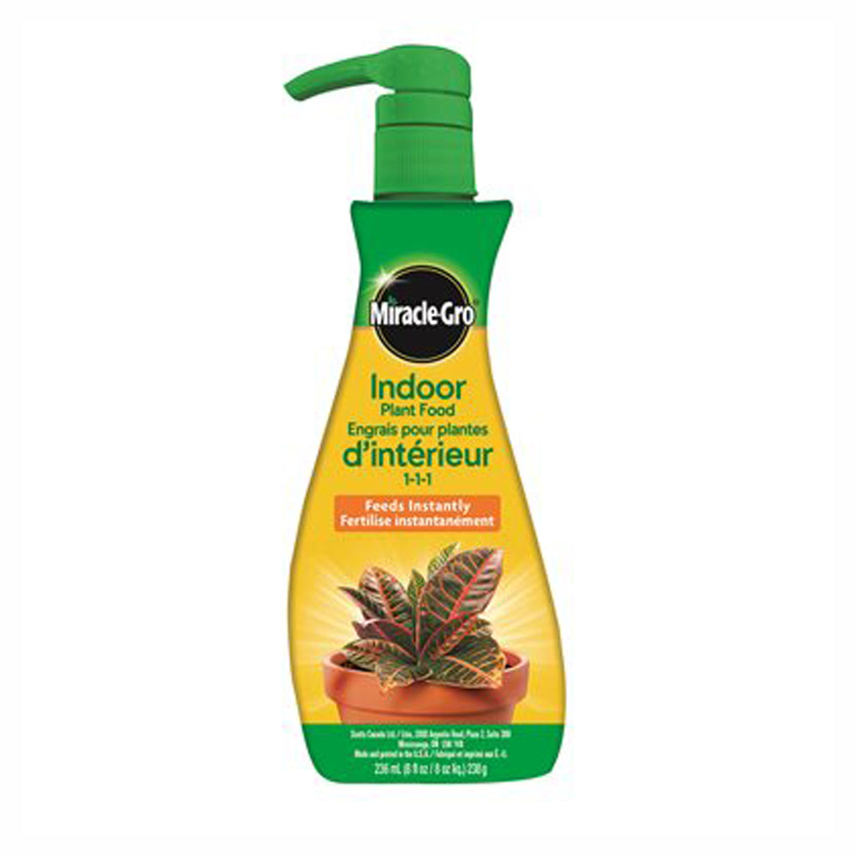 Engrais liquide pour plantes d'intérieur, RTU 1-1-1, 236 ml