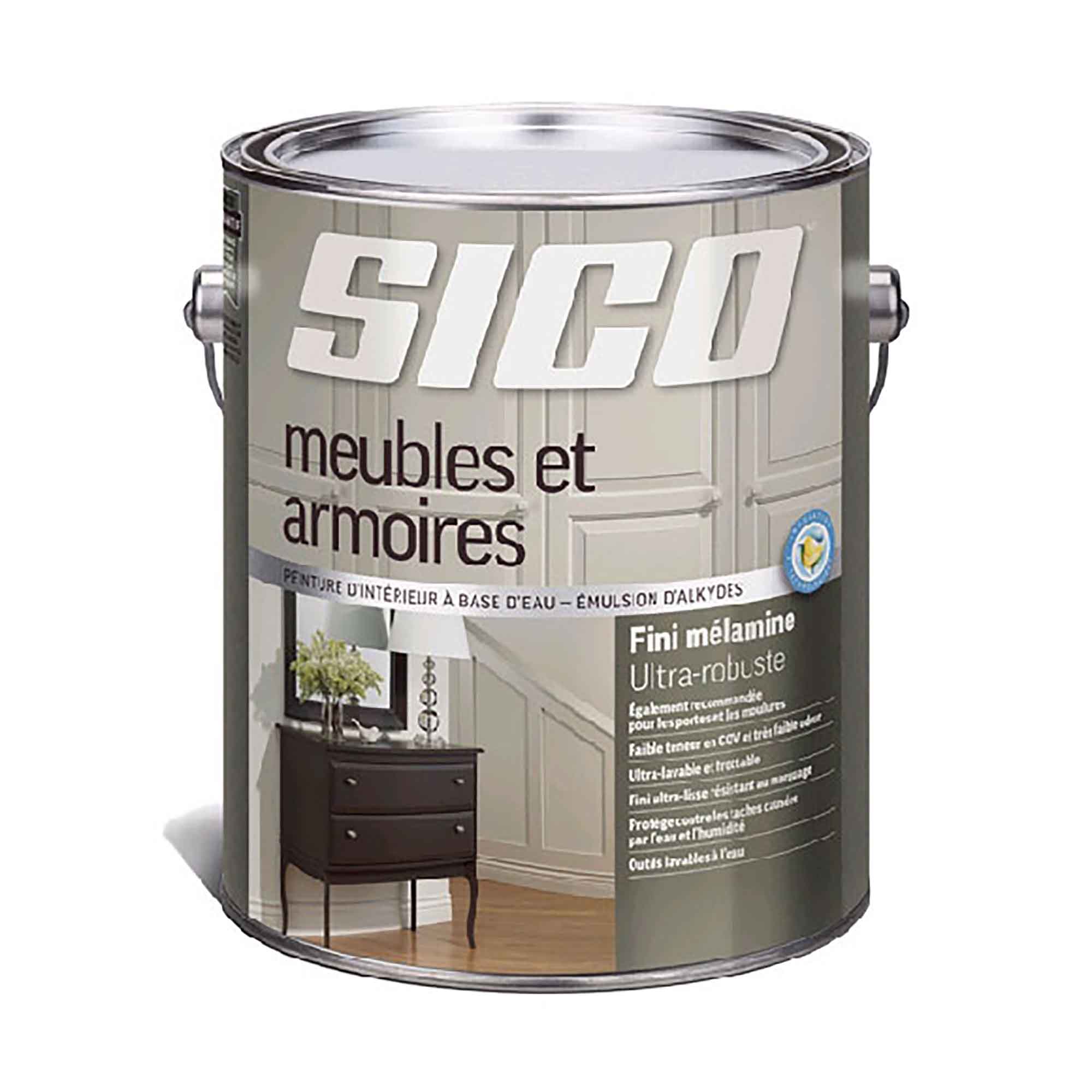 Peinture au latex intérieure mélamine et meubles, base 3, 946 ml