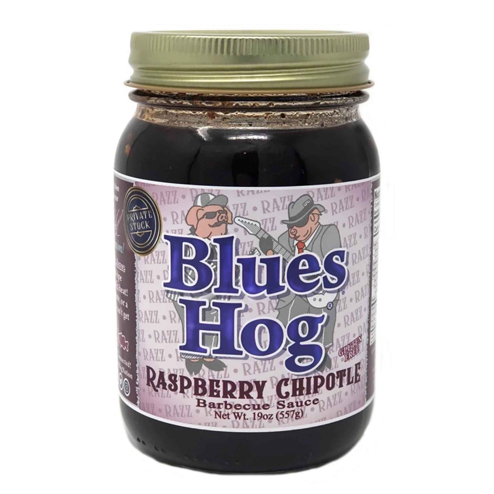 Sauce Blues Hog chipotle aux framboises, 19 oz