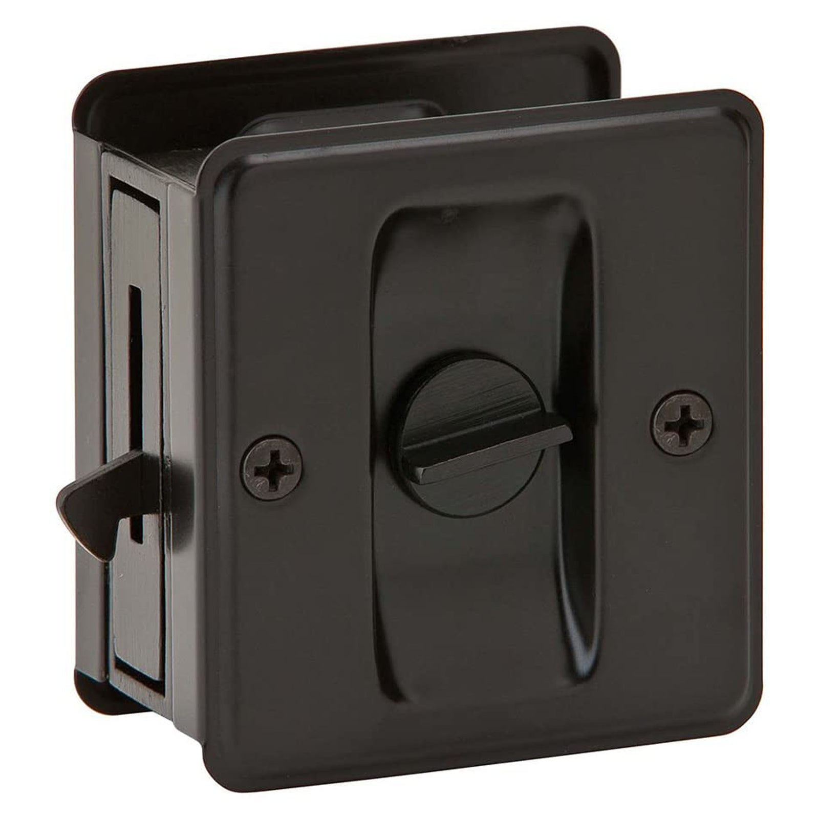 Poignée privée carrée pour porte escamotable, noir