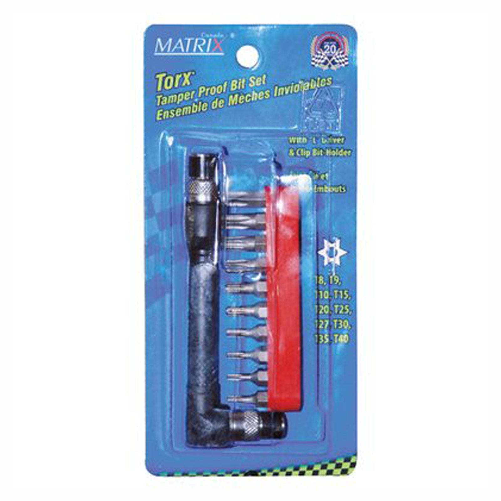 Ensemble de 12 torques tamper