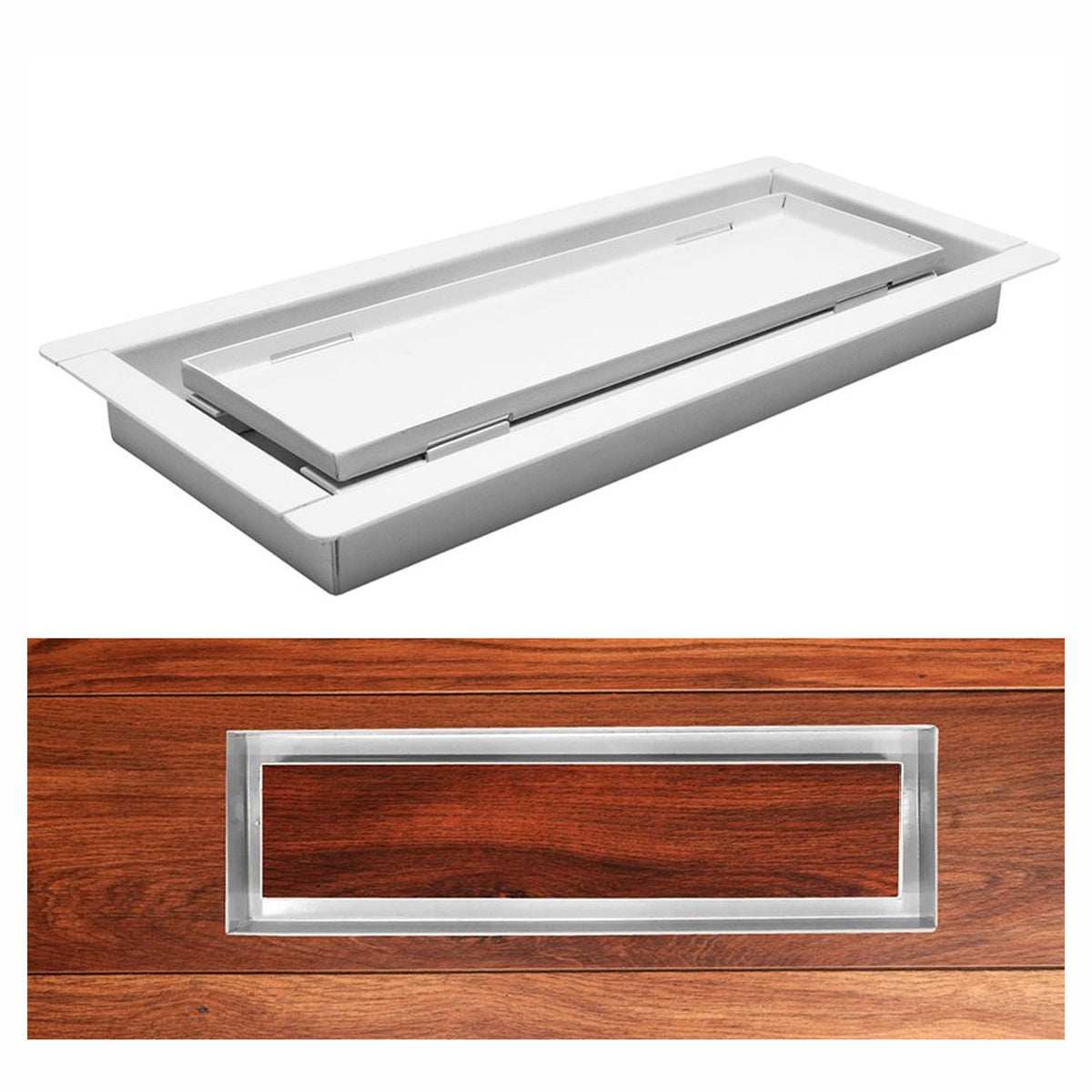 Registre de plancher, encastrable, 5'' x 11''