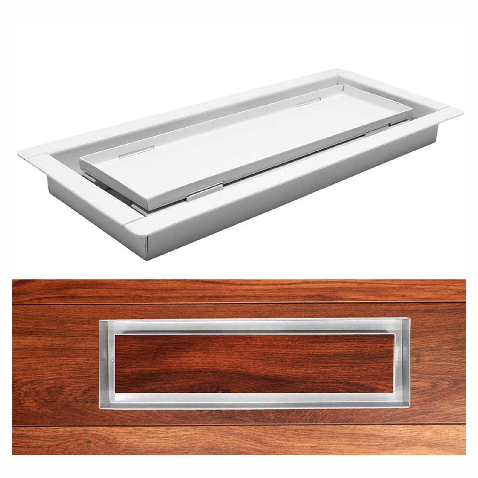 Registre de plancher, encastrable, 5'' x 11''