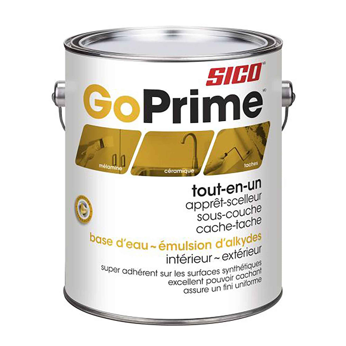 Apprêt intérieure et extérieur tout-en-un GoPrime, 3,78 litres