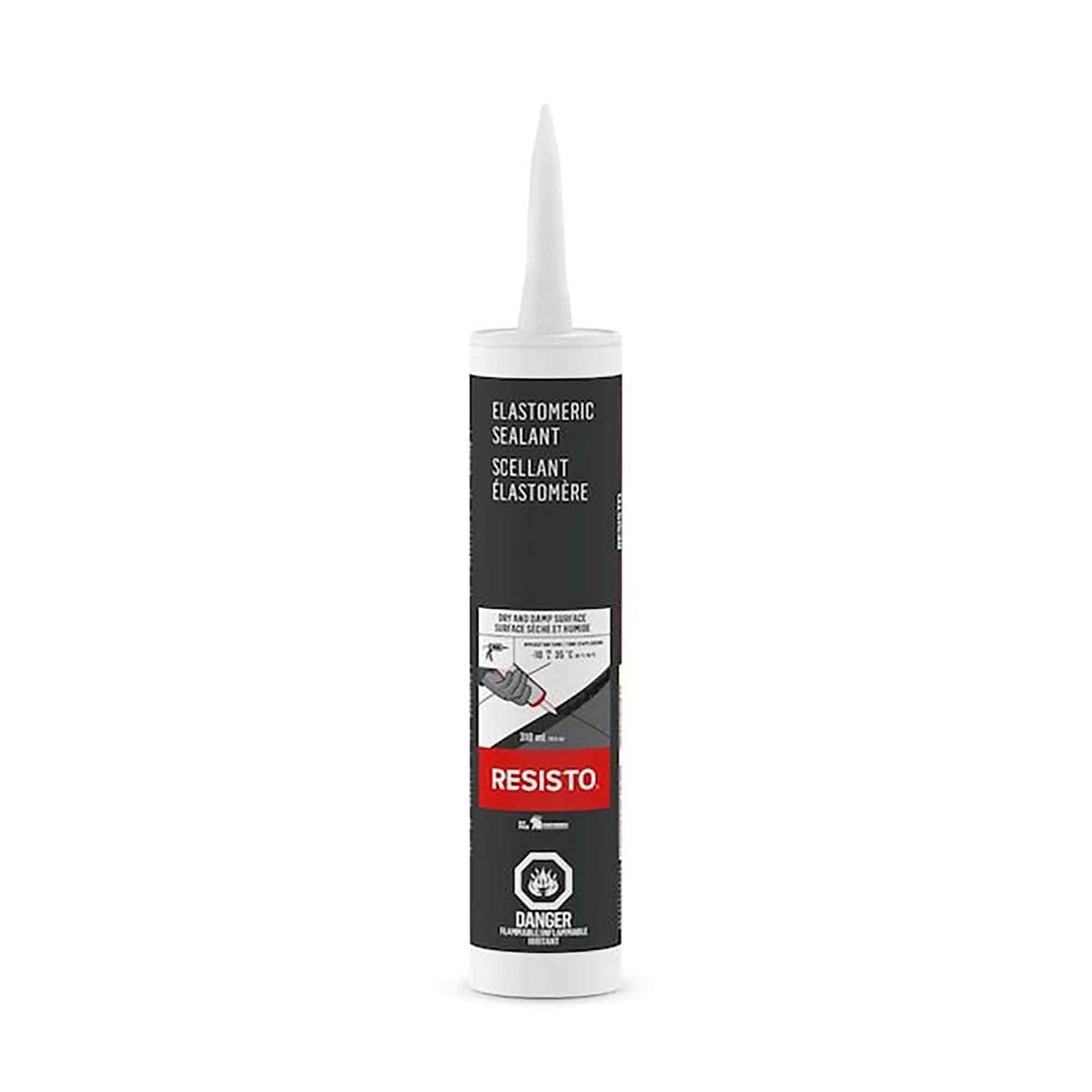 Scellant élastomère noir tout-usage, 310 ml