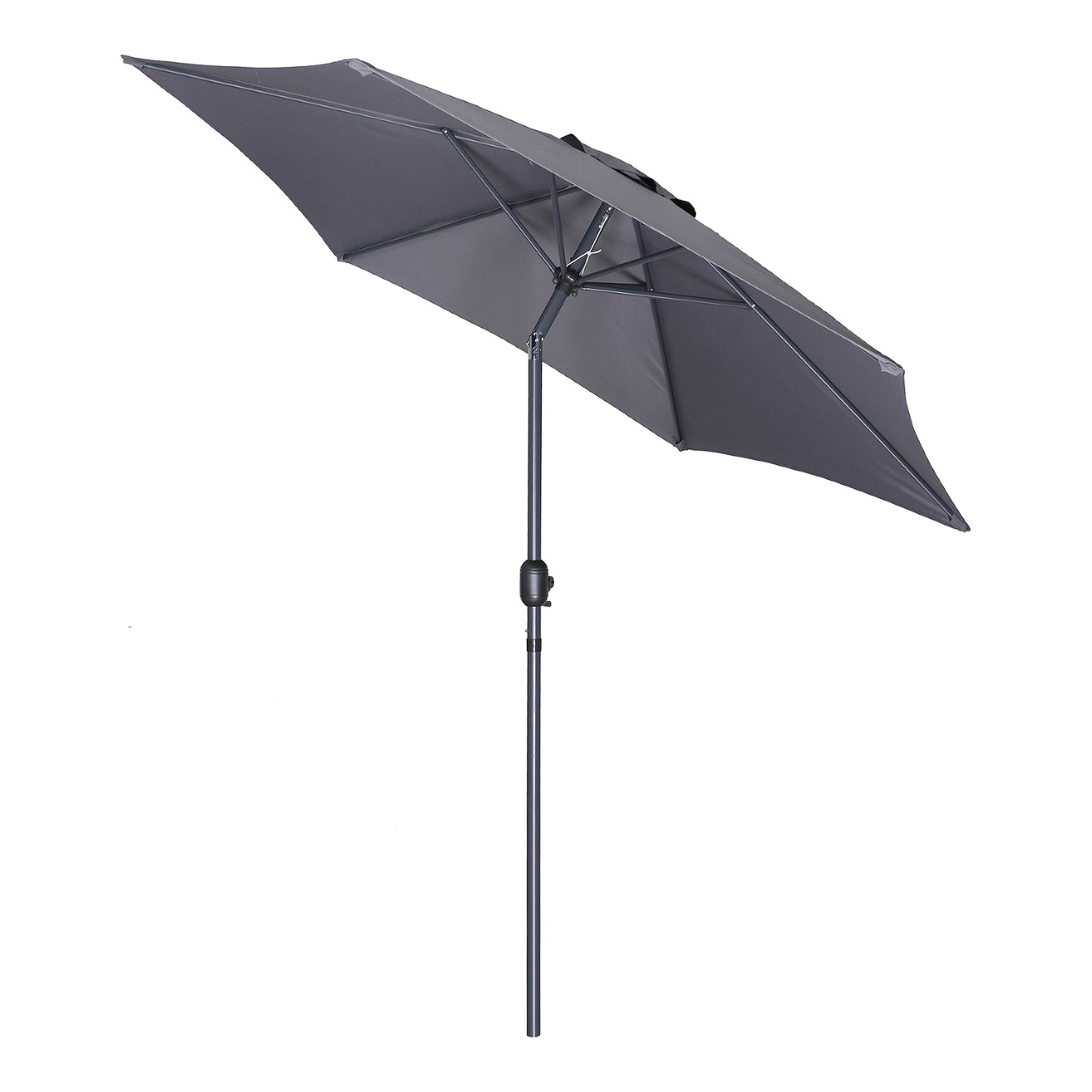 Parasol du marché inclinable de 9', charbon