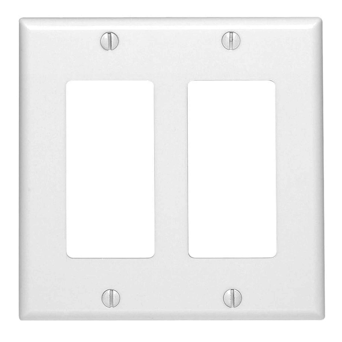Plaque murale Decora pour 2 dispositifs, blanc
