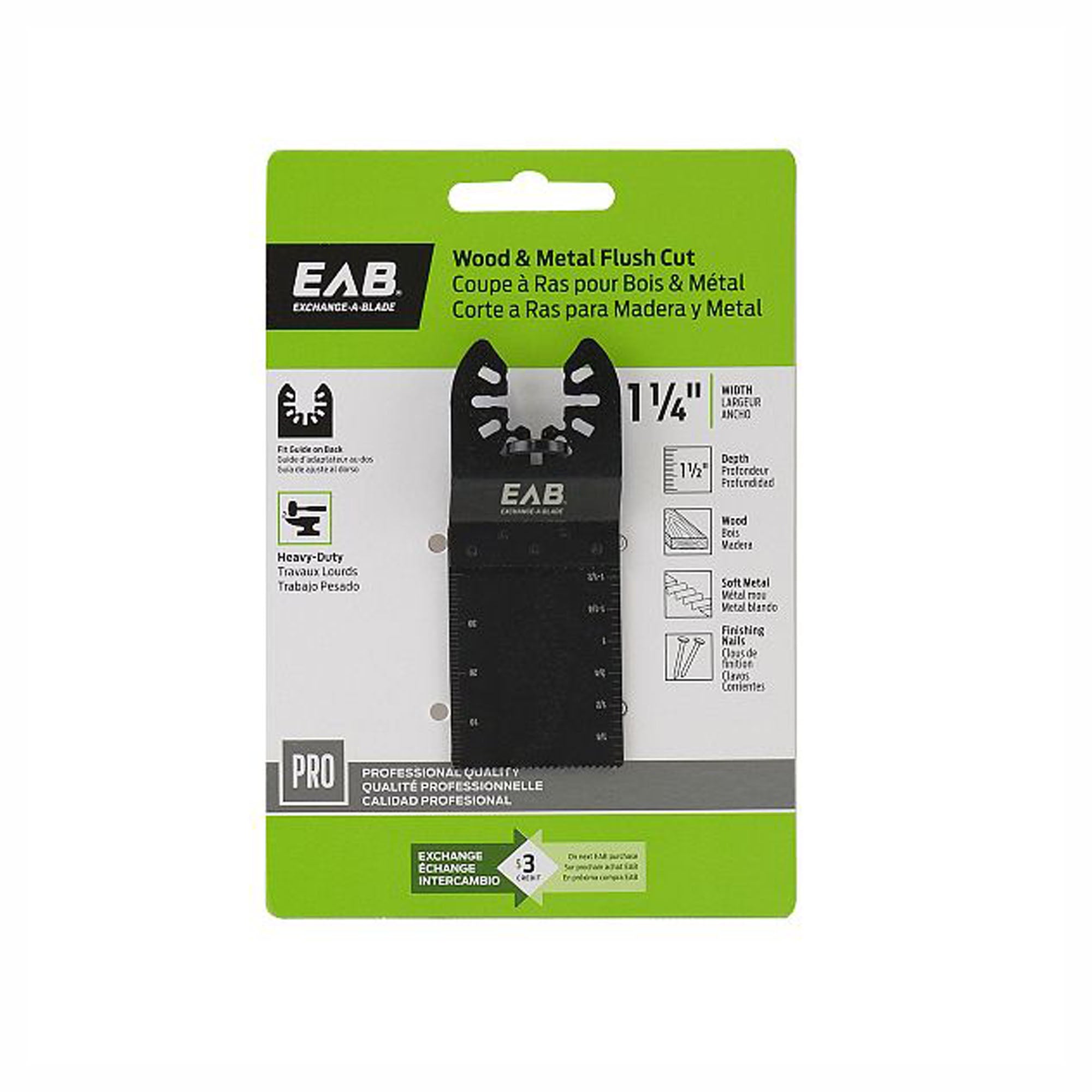 Lame de scie oscillante pour le bois & les métaux, 1-1/4''