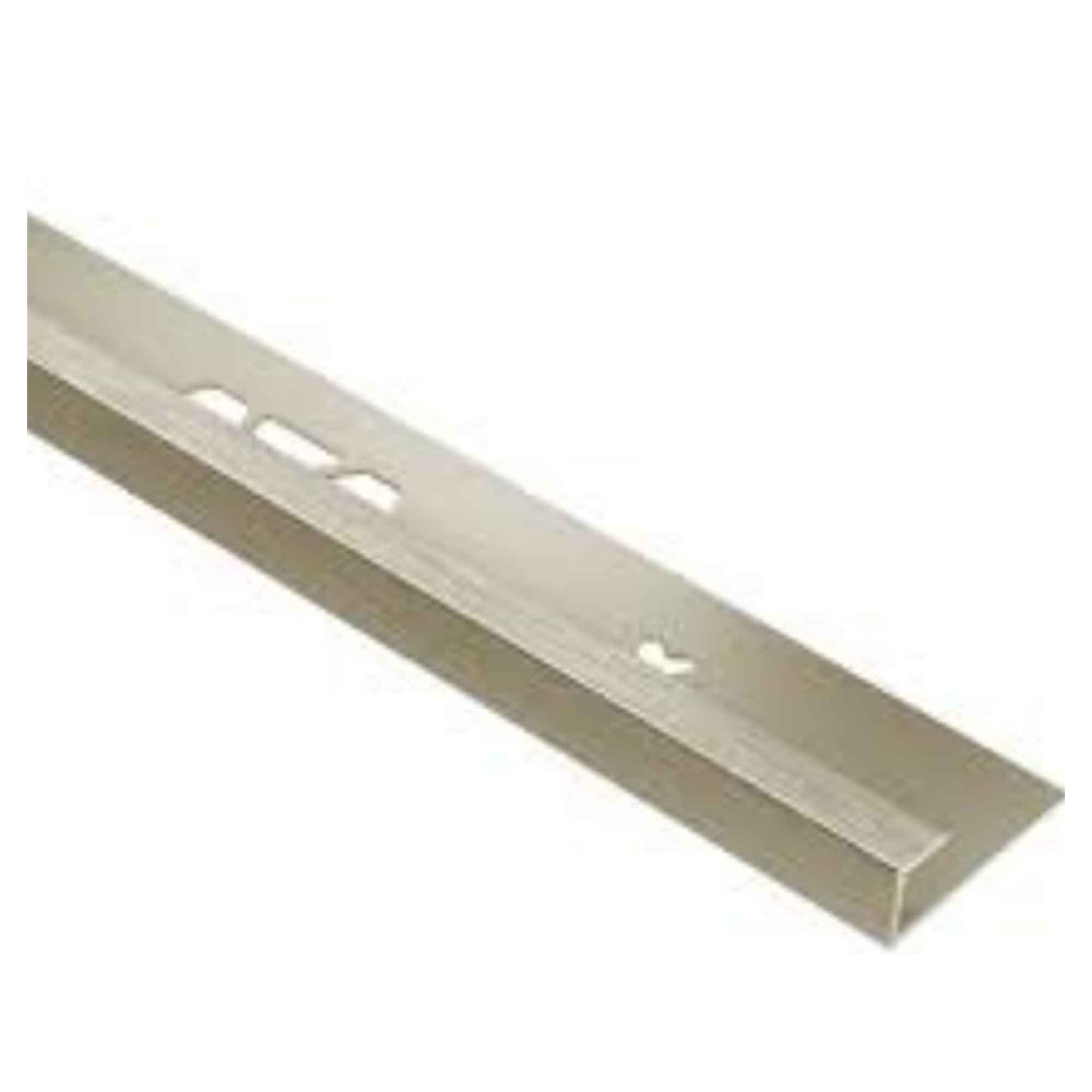 Moulure profilée VINPRO-S de bordure en aluminium nickel brossé, 1/4''