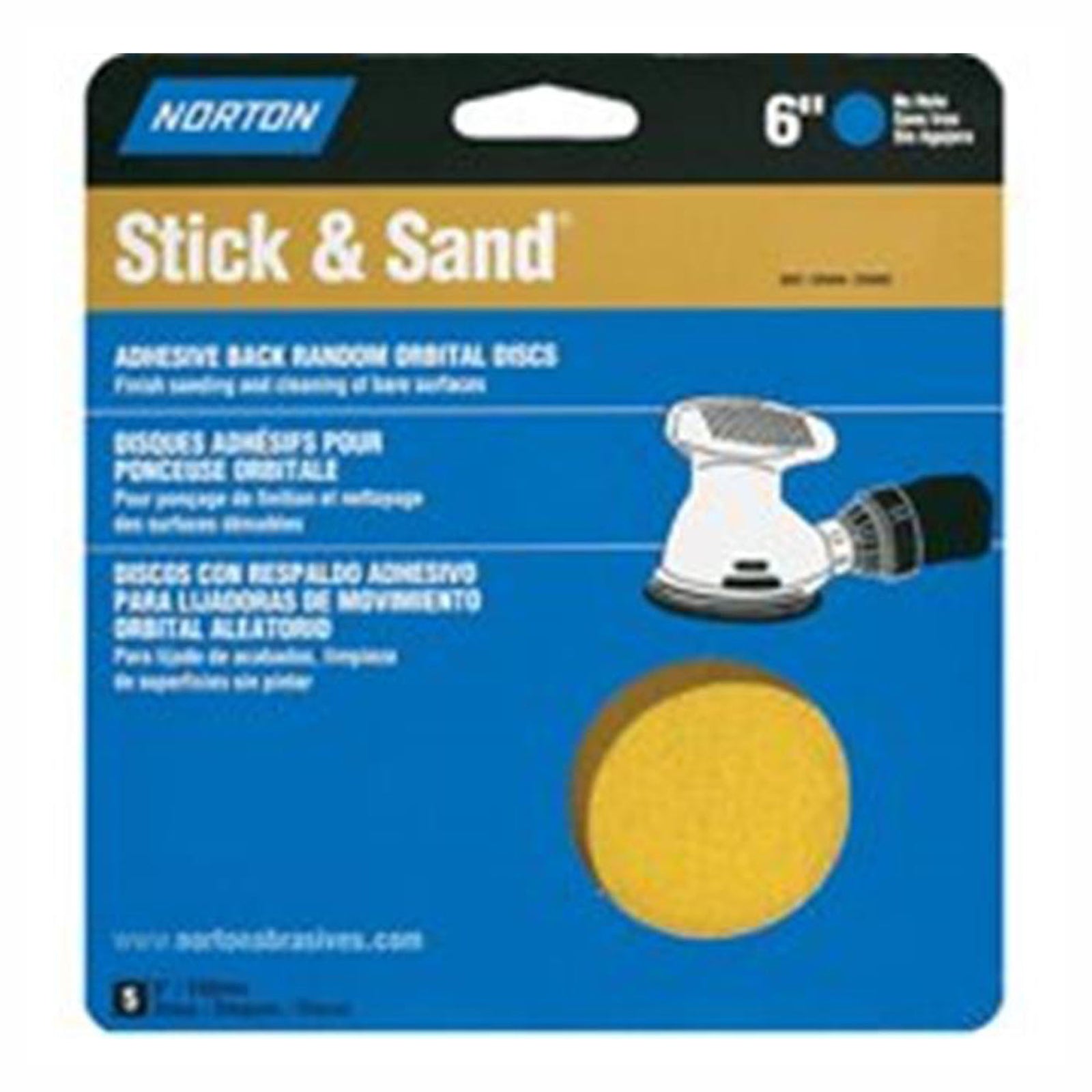 Disque de ponçage adhésif, 6'', 40 gr (emballage de 5)