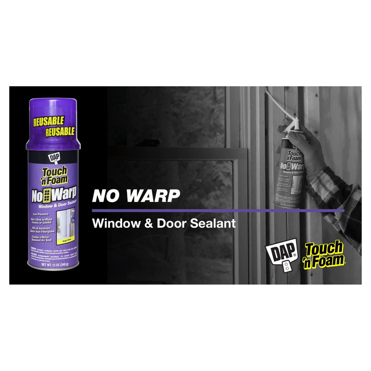 Mousse No-Wrap porte et fenêtre, 16 oz