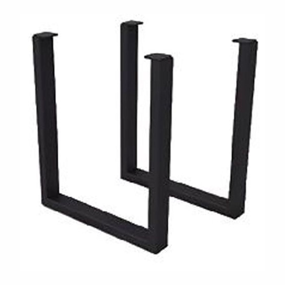 Patte de table moderne, noir (emballage de 2)