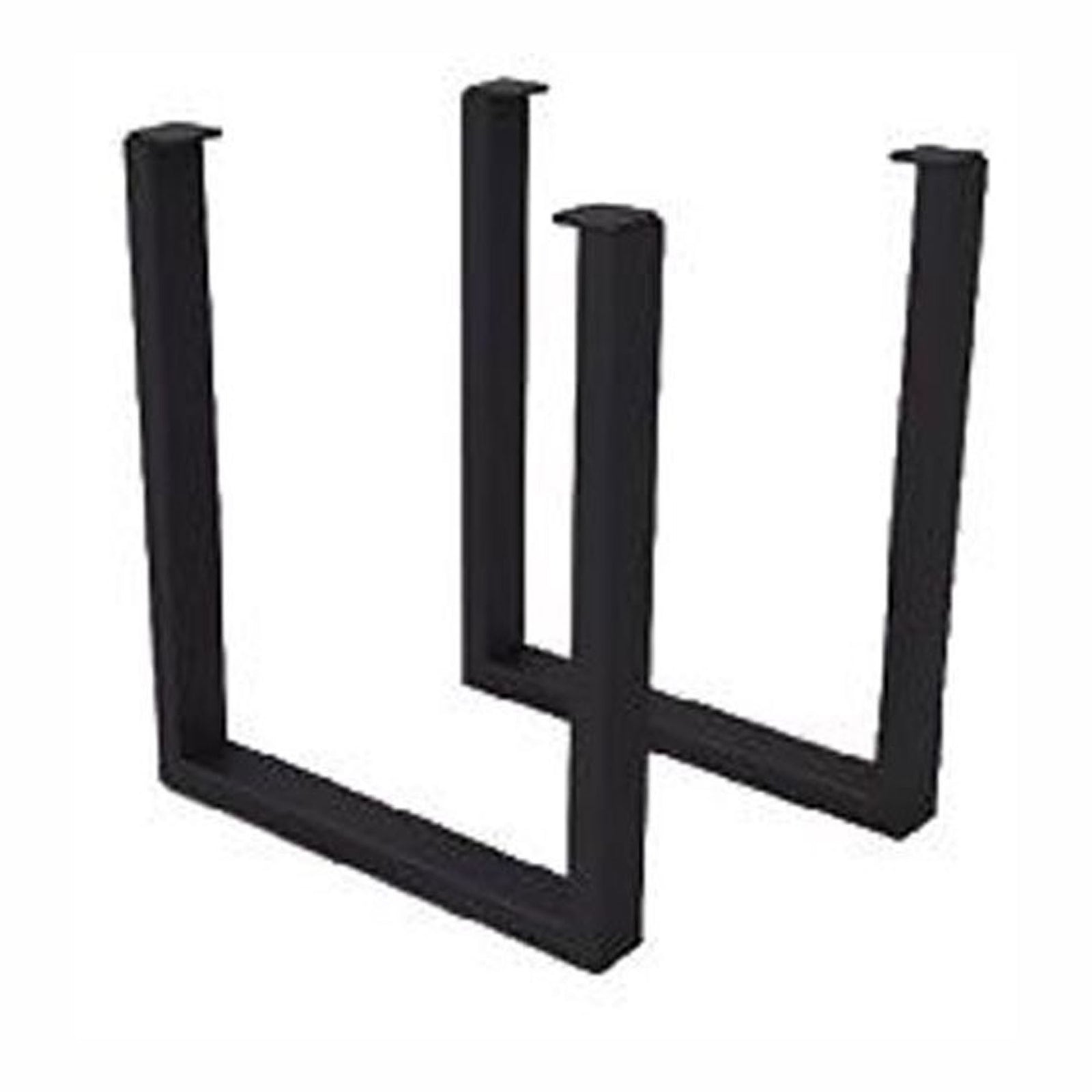 Patte de table moderne, noir (emballage de 2)