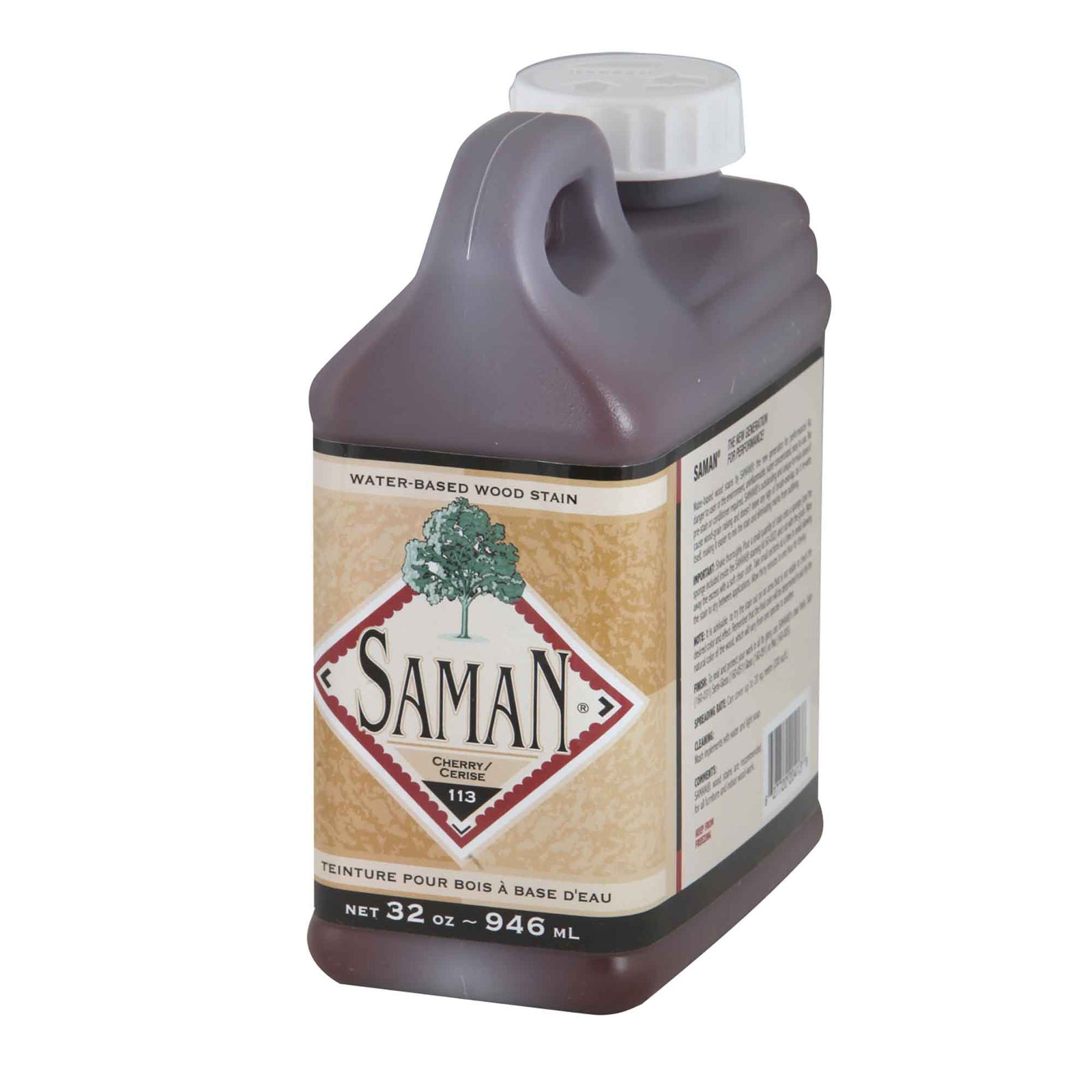 Teinture pour bois à base d'eau Cerise, 946 ml                   