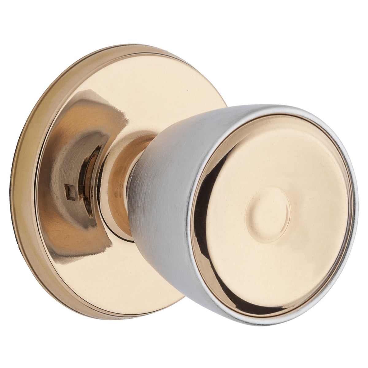 Bouton de passage Beverly, bronze chromé