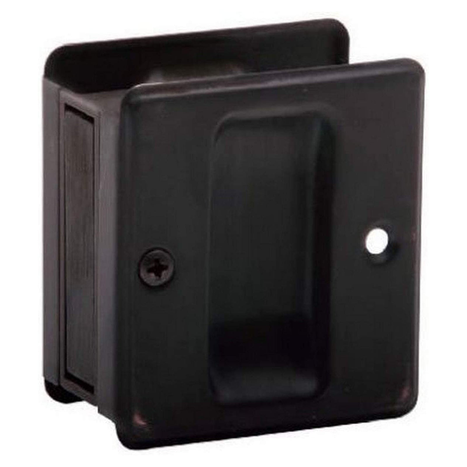 Poignée de passage carrée pour porte escamotable, noir