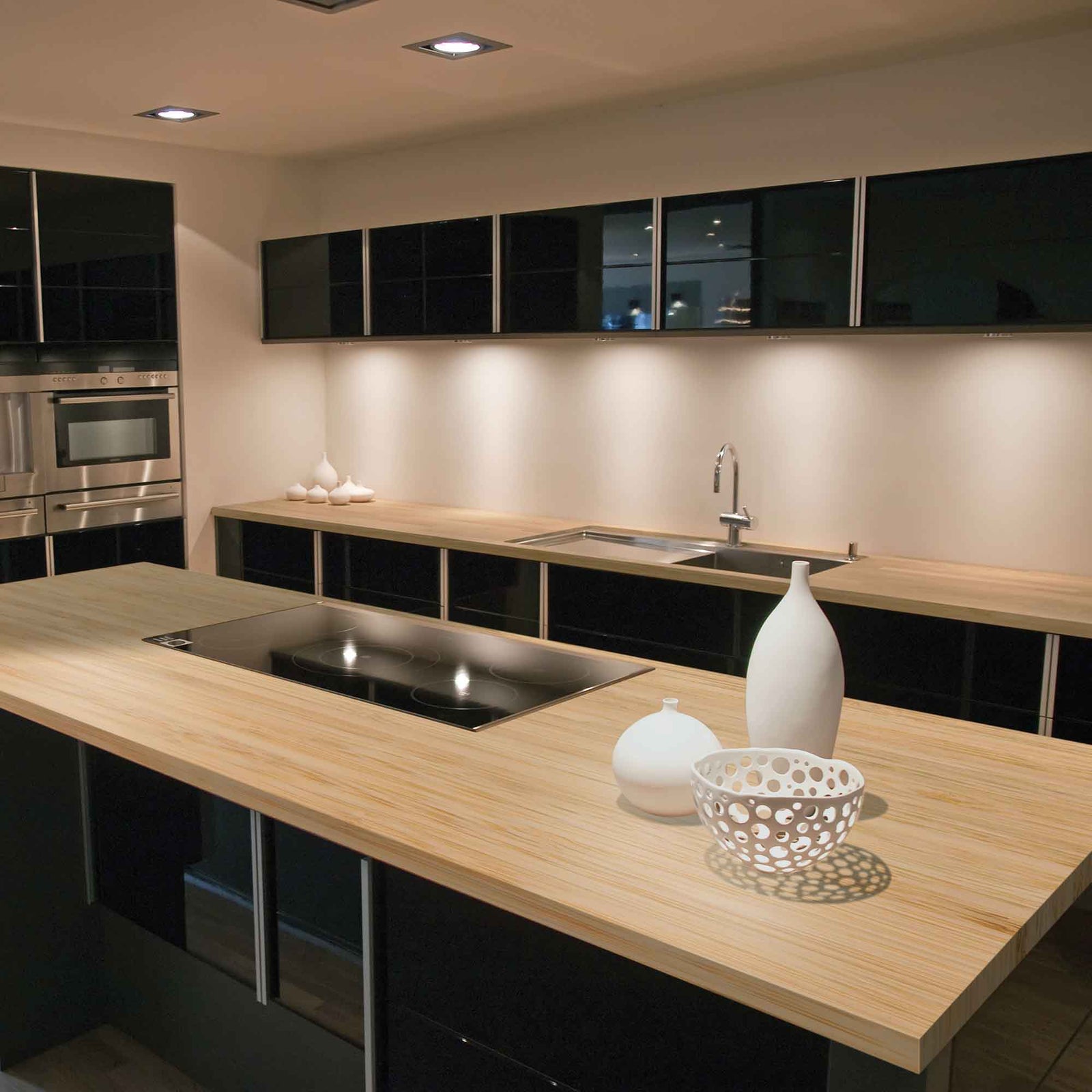 Comptoir en bambou, 96" x 25-1/2" x 1-1/2"