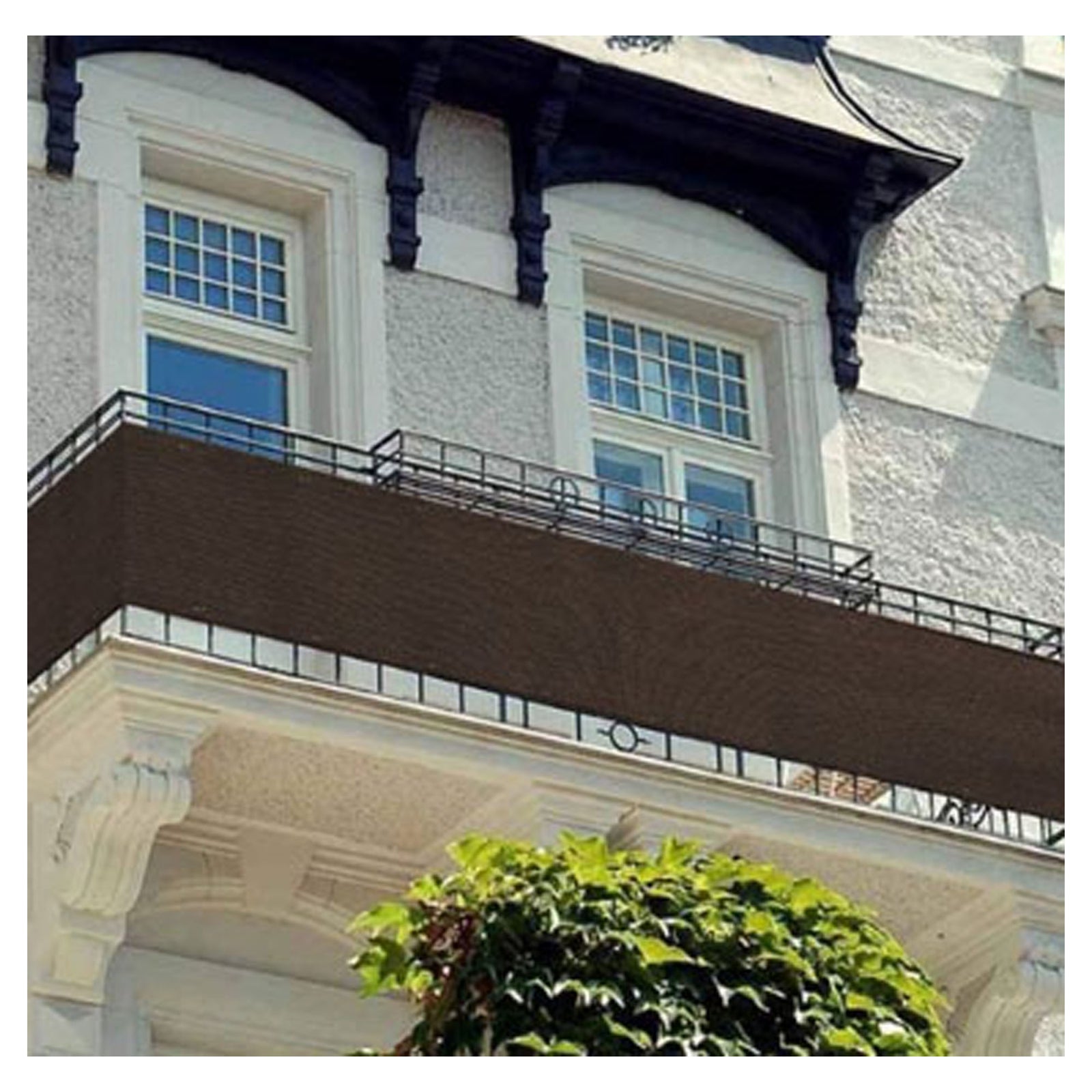 Toile à balcon, brun, 32'' x 16''