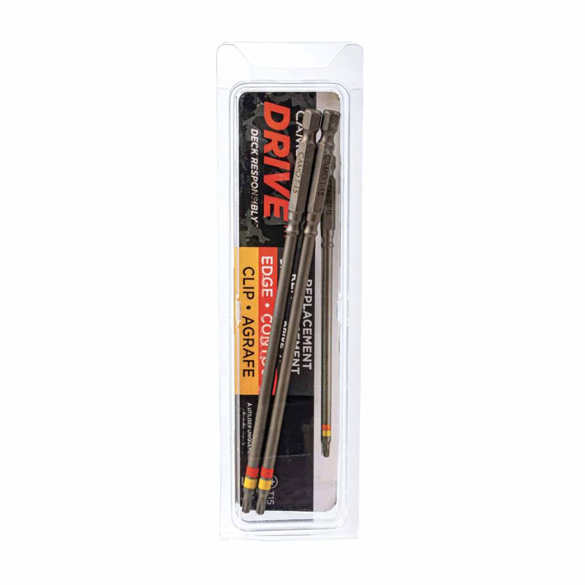 Embout étoile de perceuse T-15 pour planche rainurée, ensemble de 2 unités