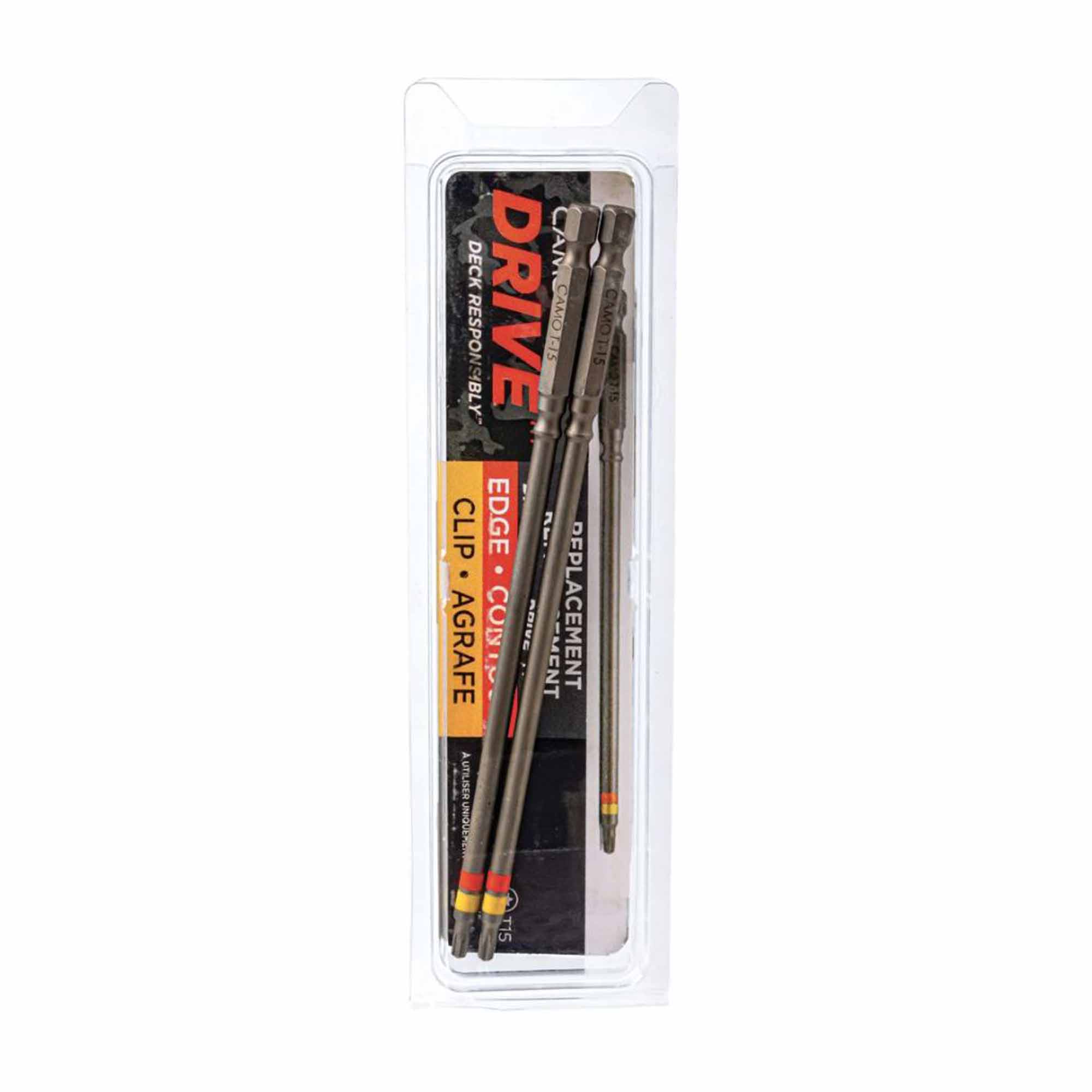 Embout étoile de perceuse T-15 pour planche rainurée, ensemble de 2 unités