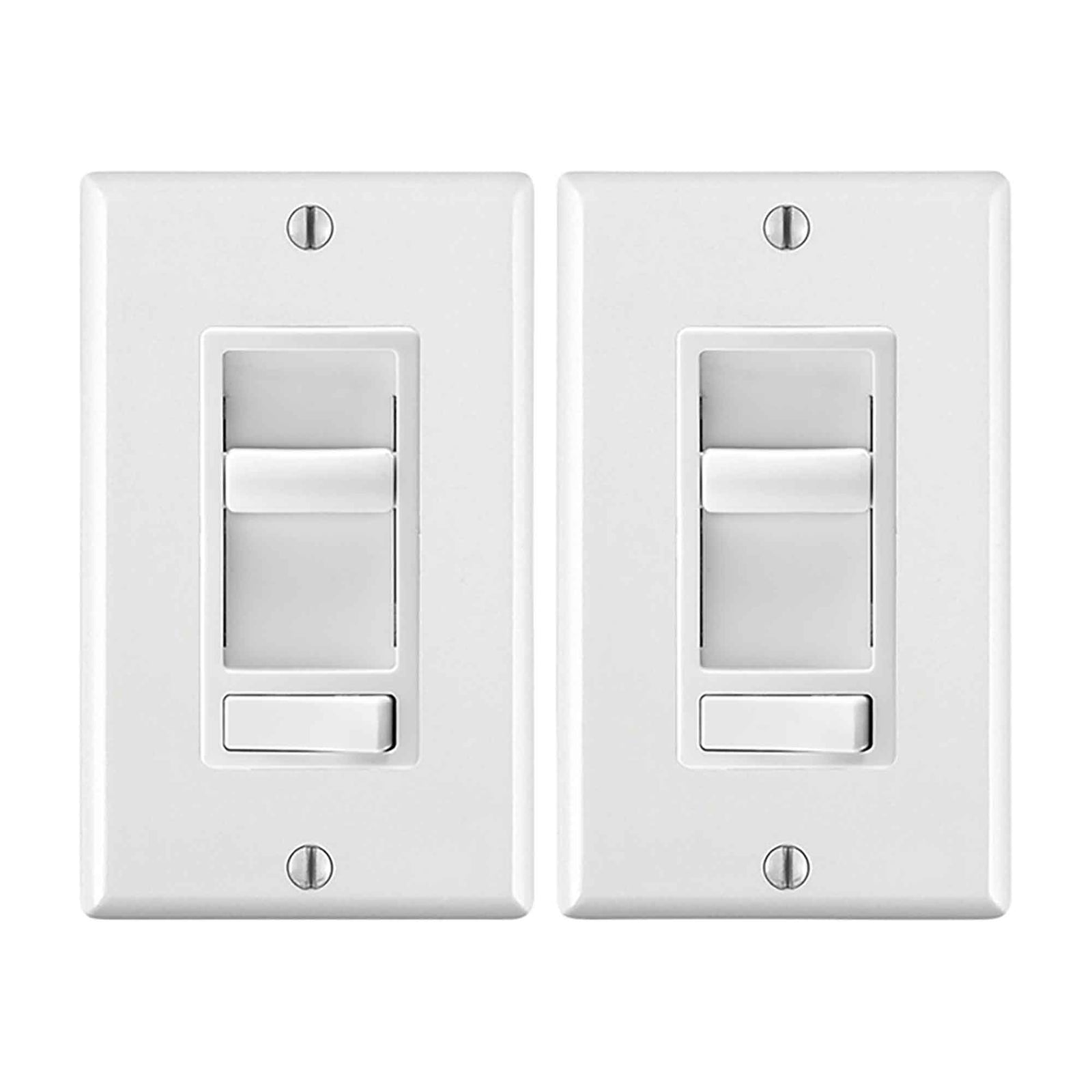 Gradateurs à glissières Sureslide avec interrupteur préréglé, 2 unités