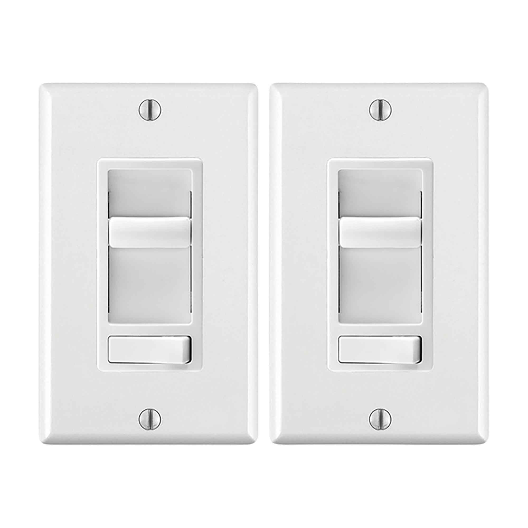 Gradateurs à glissières Sureslide avec interrupteur préréglé, 2 unités