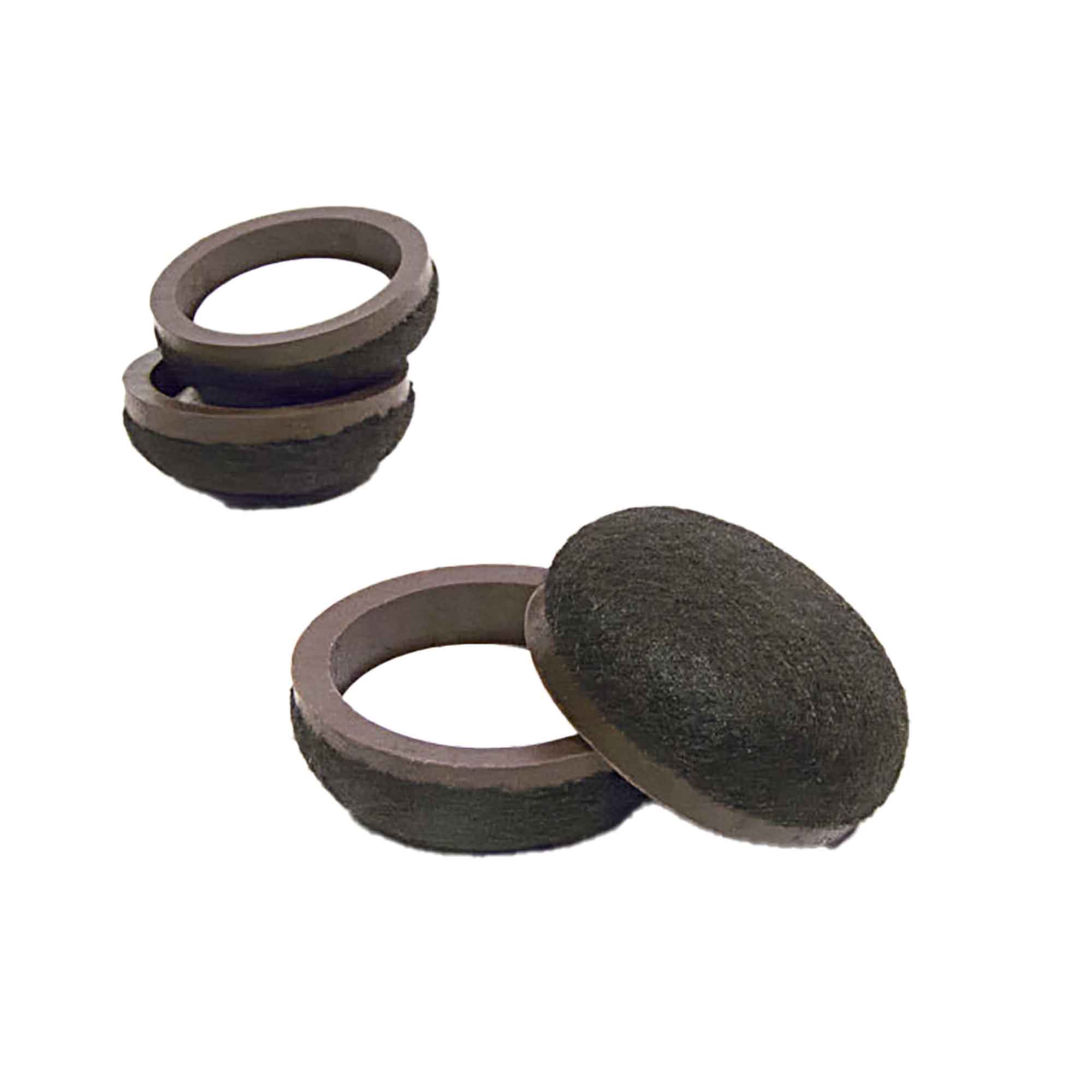 Super Feltac auto-adhésive 1'', noire (emballage de 4)