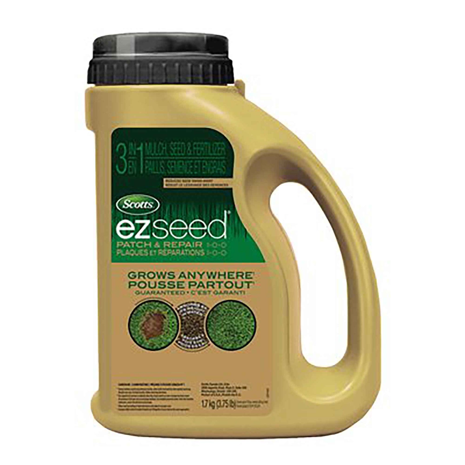 Semence à gazon avec engrais 1-0-0, Ez Seed, 3 en 1, 1,7 kg