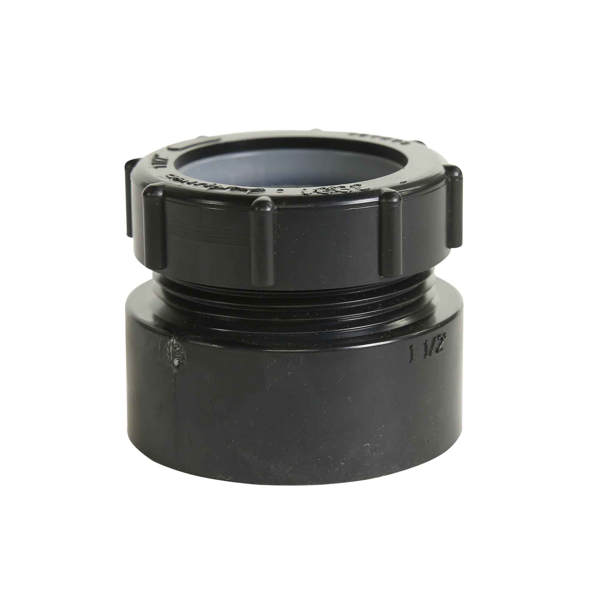 Adaptateur de siphon femelle ABS-DWV «femelle x écrou plastique», 1-1/2"  