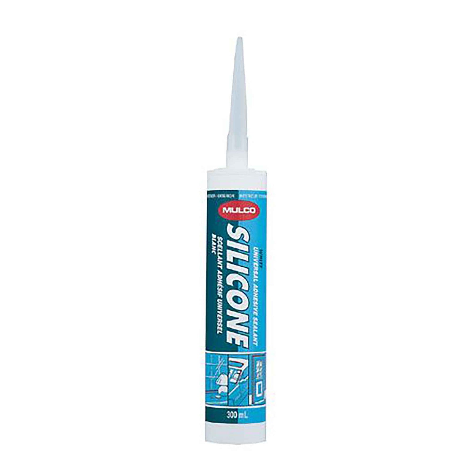 Scellant au silicone, blanc, 300 ml