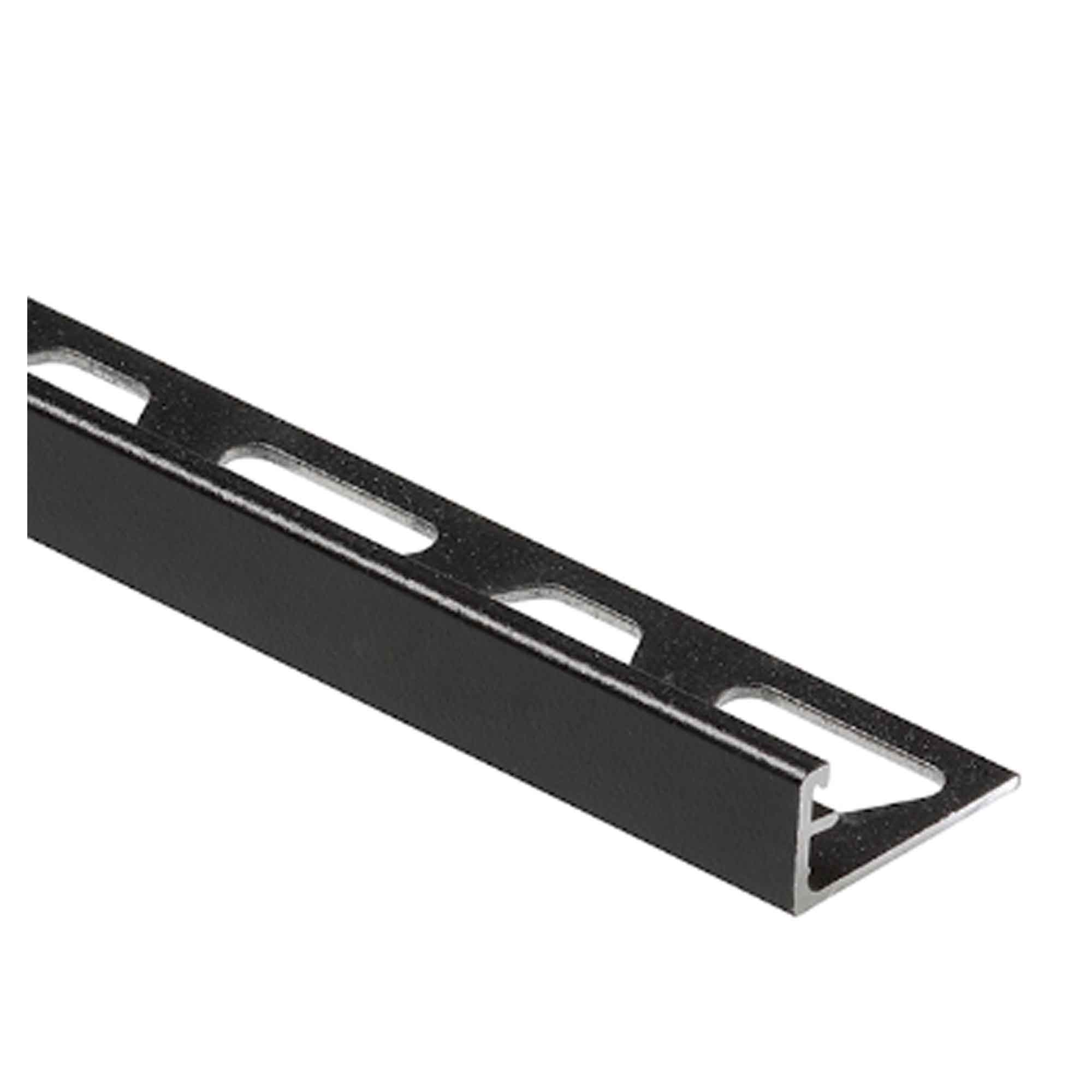 Moulure profilée de finition extérieure en PVC noir, 1/4''