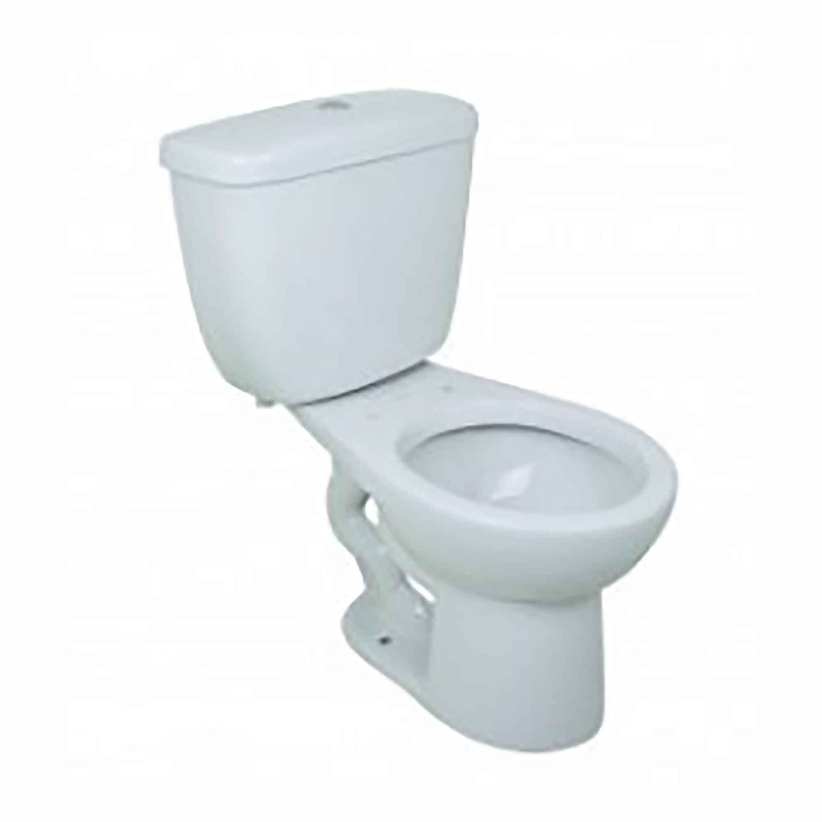 Toilette ronde, 2 pièces, blanche, 3,8 litres