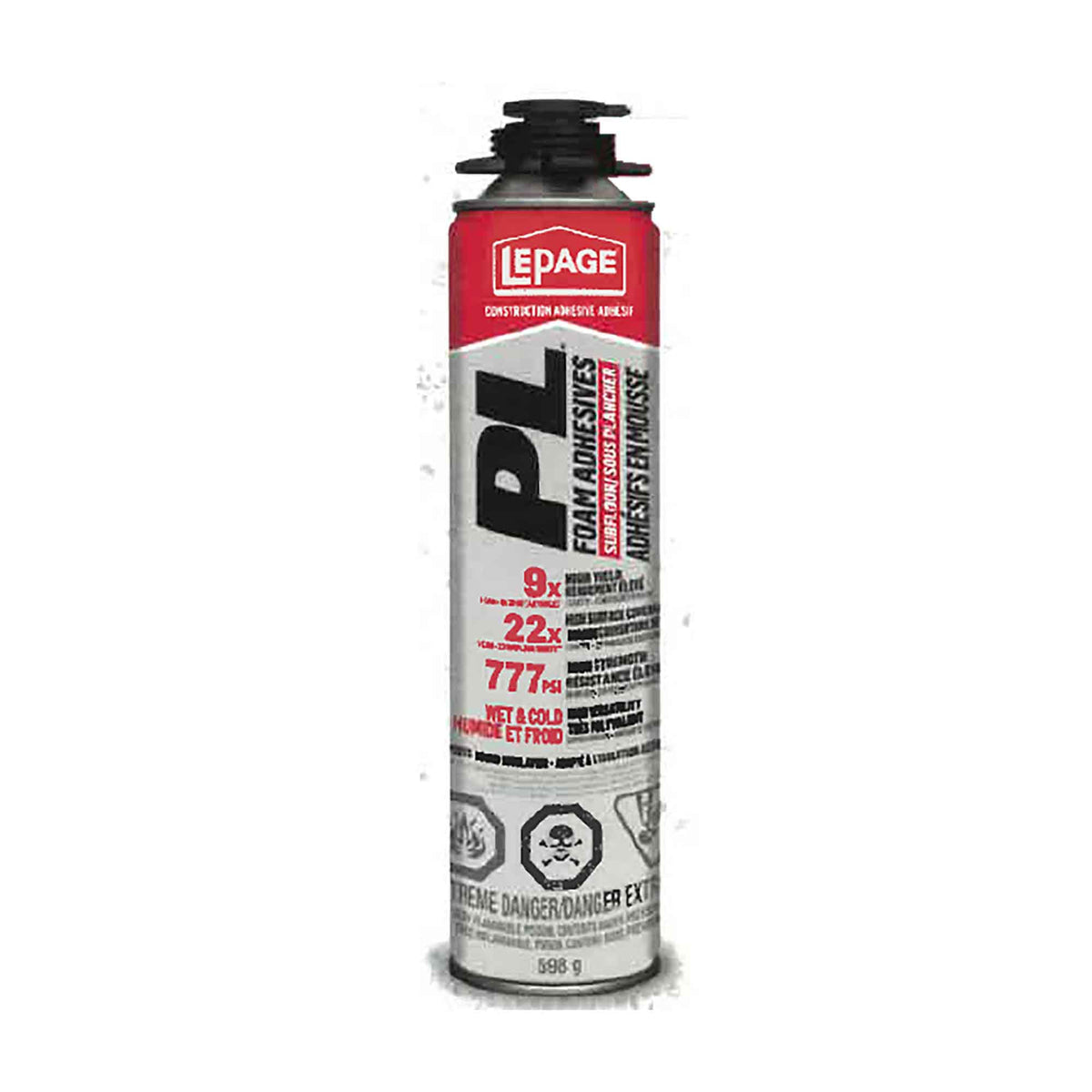 Mousse Adhésive Pl avantage sous plancher, 598 gr