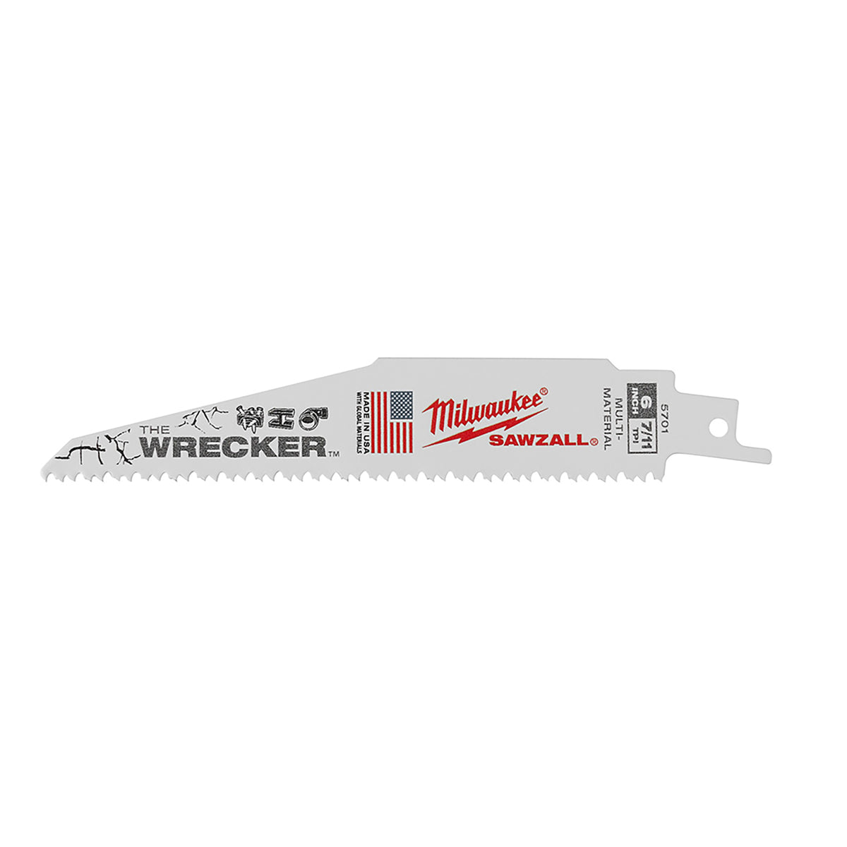 Lames SAWZALL THE WRECKER de 6 po 8 DPP (paquet de 5)