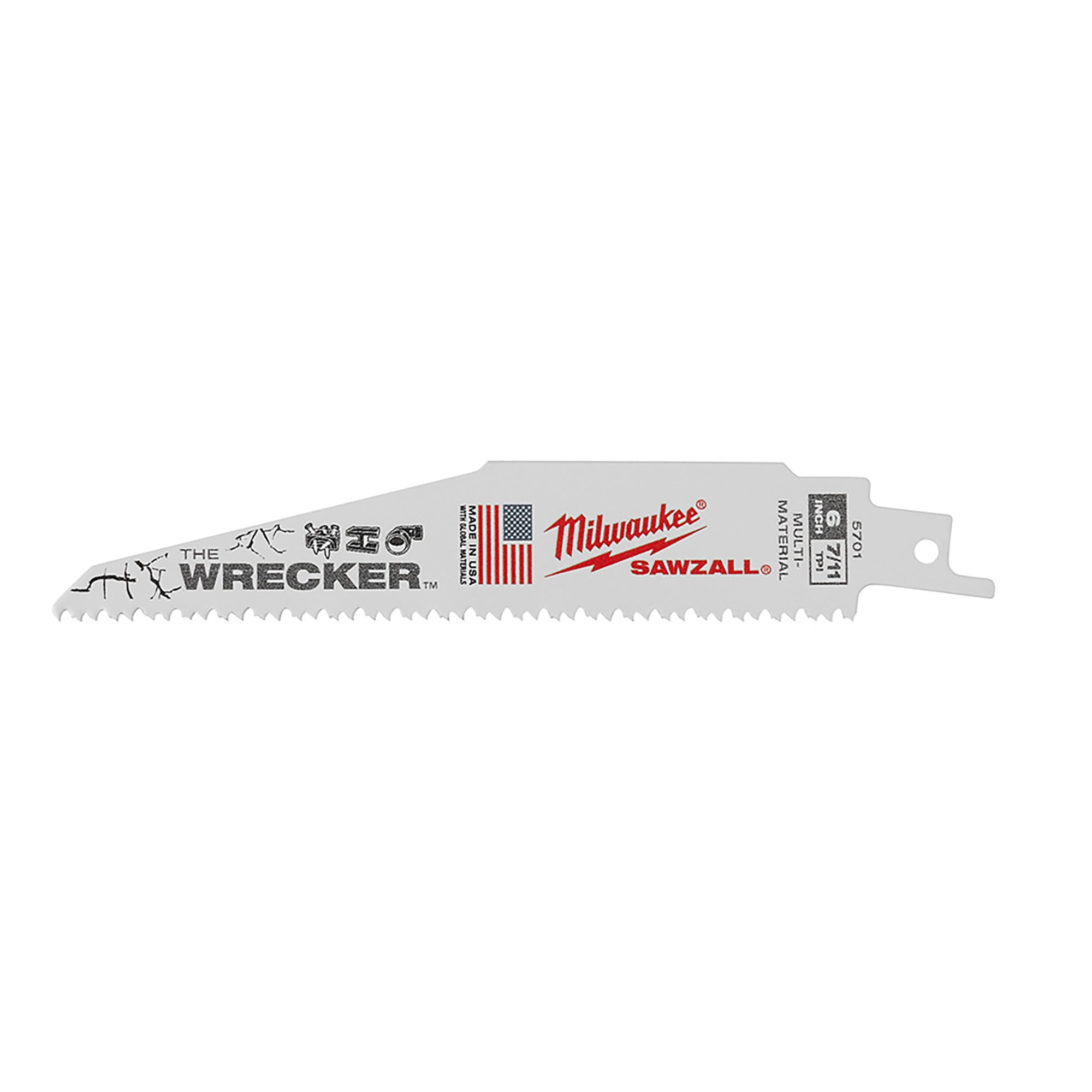 Lames SAWZALL THE WRECKER de 6 po 8 DPP (paquet de 5)