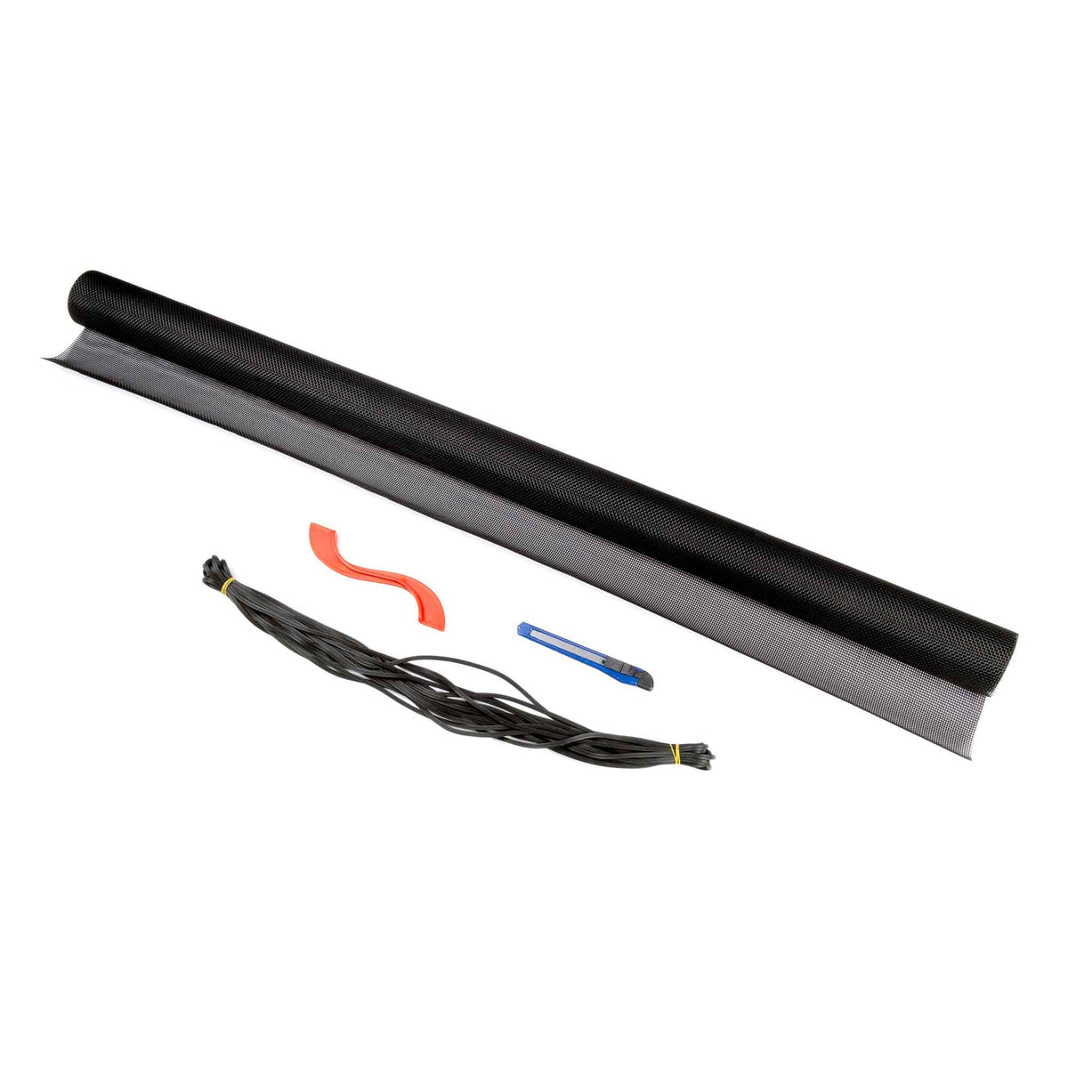 Trousse de moustiquaire résistant aux animaux de 36&quot; x 84&quot;, noire